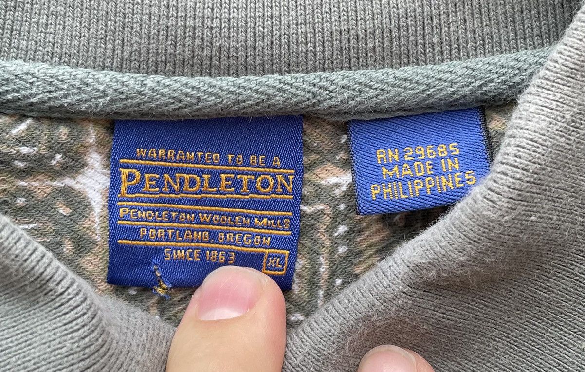 Pendleton Vintage Pendleton AOP Geometric Polo Pocket Shirt Size US XL / EU 56 / 4 - 2 Thumbnail