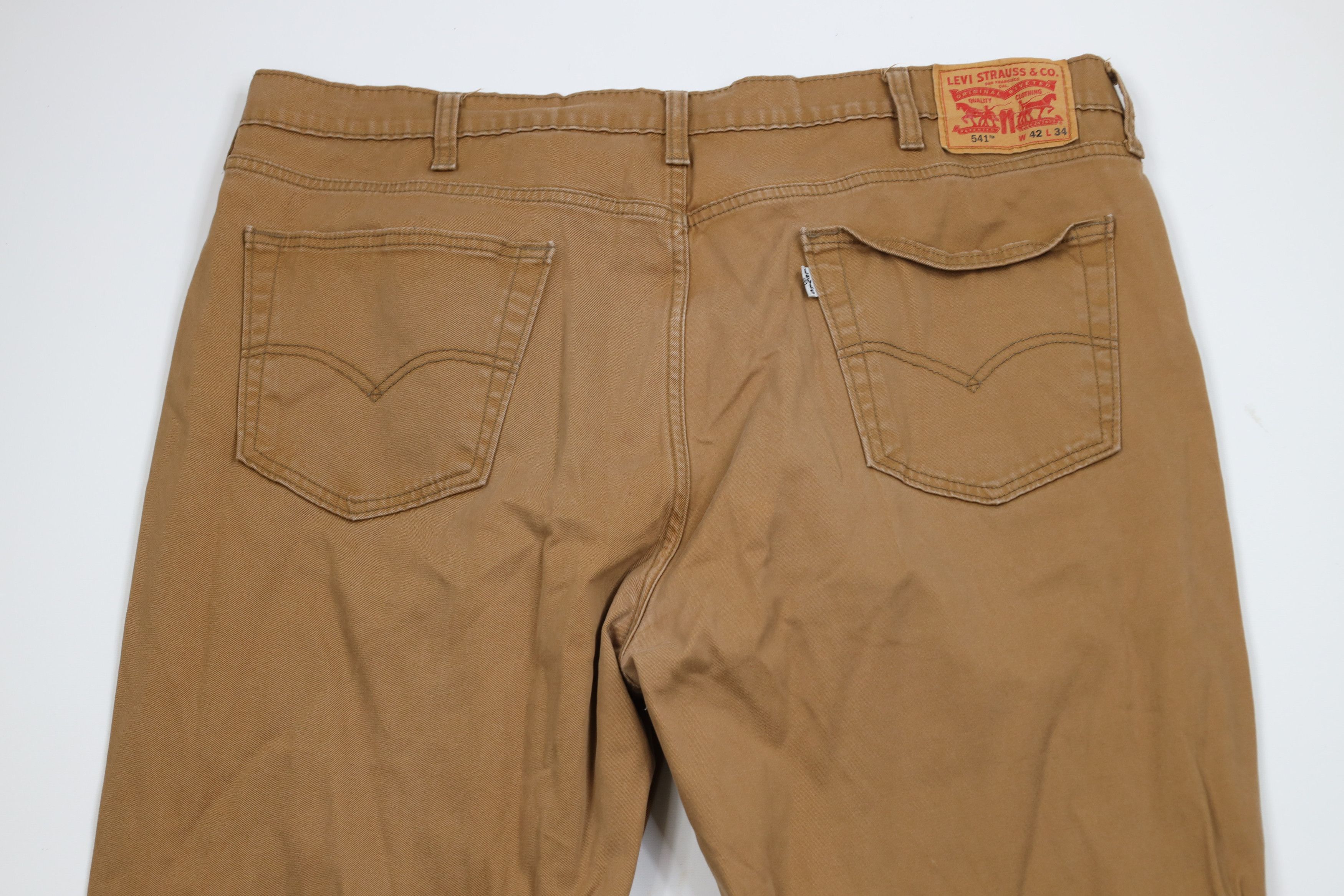 Levi's Vintage Y2K Levis 541 Athletic Fit Tapered Leg Pants Brown Size US 42 / EU 58 - 11 Thumbnail