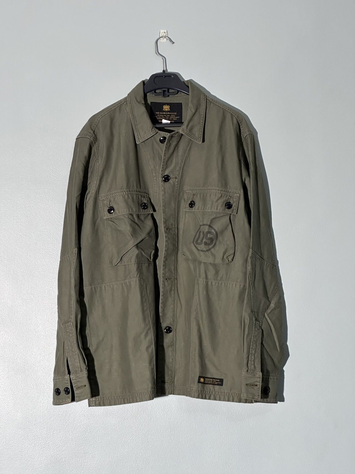 image of Neighborhood Bdu C-Shirt Jacket in Green, Men's (Size XL)