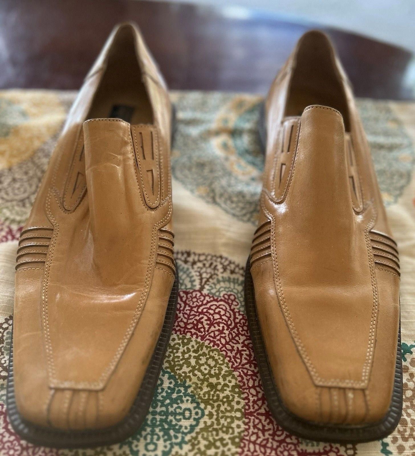 Giorgio Brutini Men's Giorgio Brutini Light Brown Leather Loafers Shoes Size US 10 / EU 43 - 2 Thumbnail