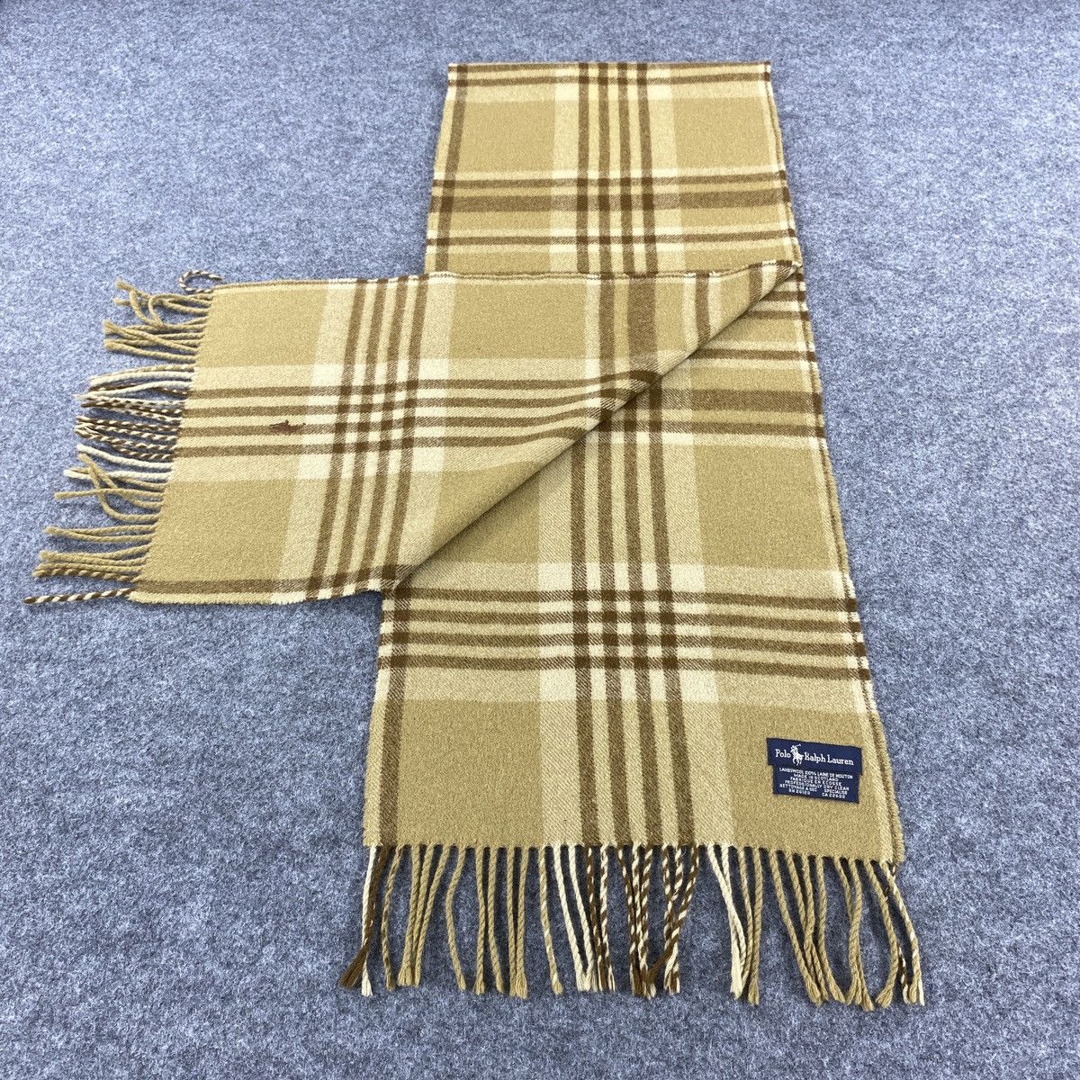 Polo Ralph Lauren × Vintage Polo Ralph Lauren Scarf # Muffler # Neckwear # D560 Size ONE SIZE - 8 Thumbnail