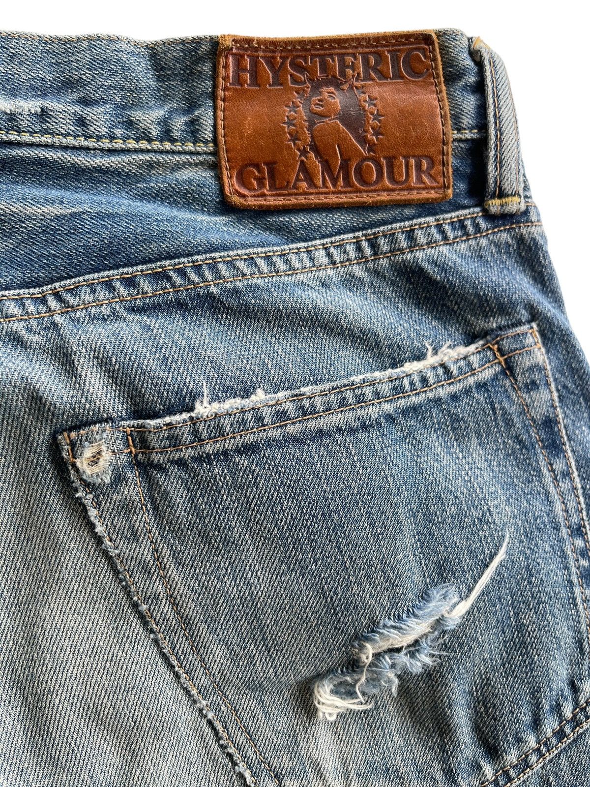 Hysteric Glamour Hysteric Glamour Studded Distressed Selvedge Denim Size US 30 / EU 46 - 11 Thumbnail