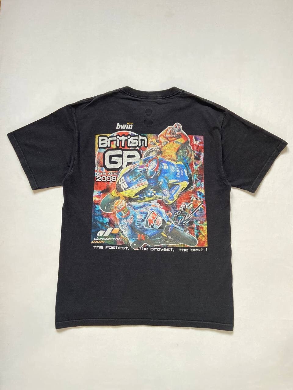 Vintage Vintage 2008 British GP Racing T-Shirt Size US M / EU 48-50 / 2 - 2 Thumbnail