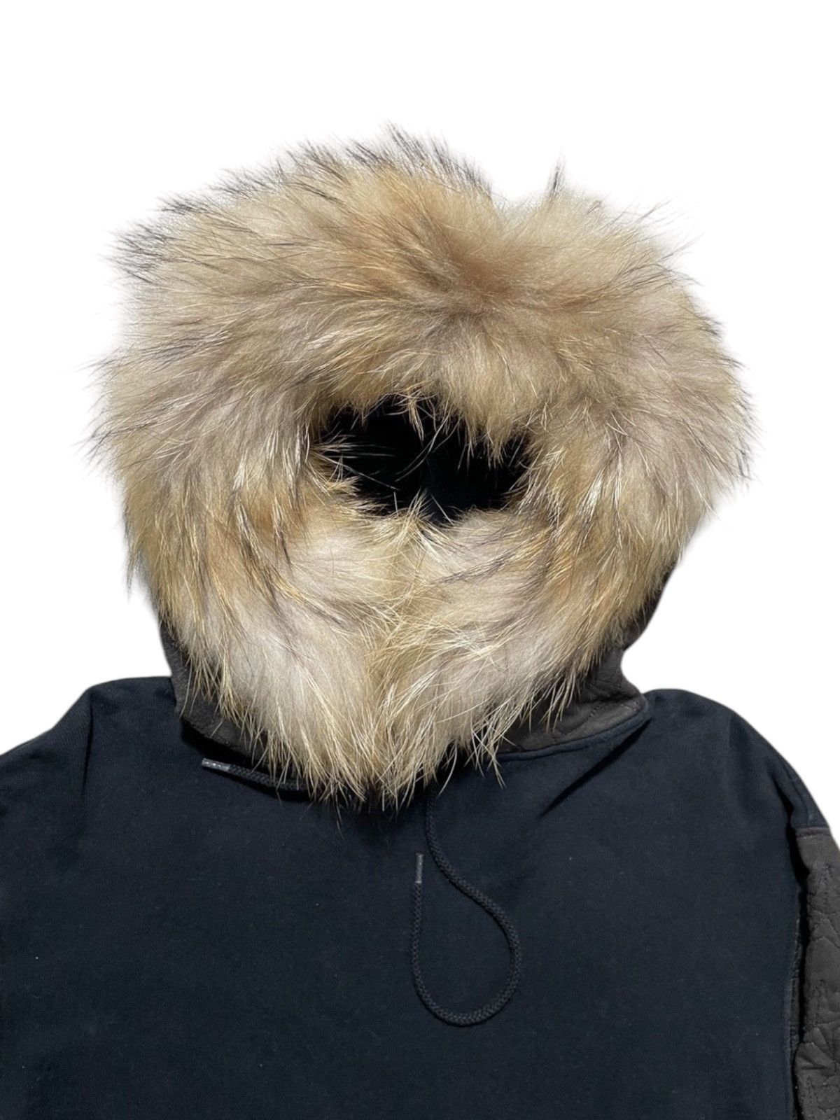 Japanese Brand × Other × Vintage Faded Black Star Fur Hoodie Japanese 24karats Size US L / EU 52-54 / 3 - 3 Thumbnail
