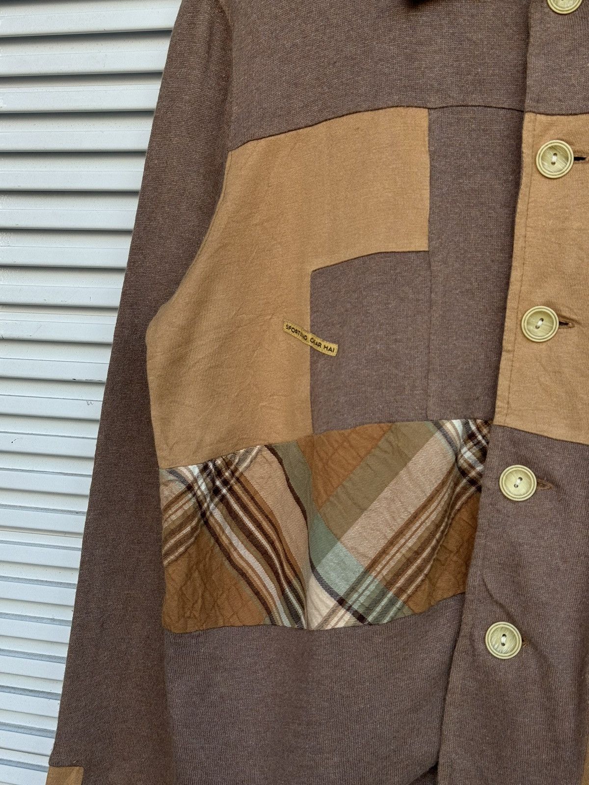 Hai Sporting Gear × Issey Miyake Vintage Issey Miyake Hai Sporting Gear Button Crewneck Size US M / EU 48-50 / 2 - 4 Thumbnail