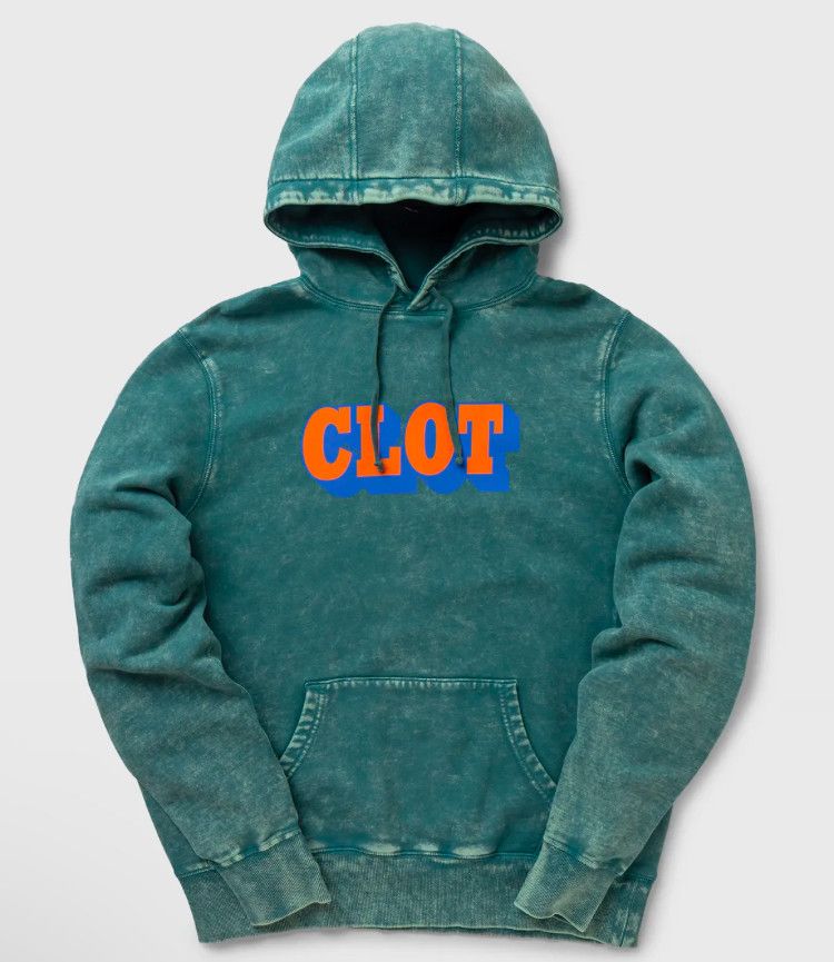 CLOT Clot Green Distressed Shadow Hoodie logo Mens Size Small Size US S / EU 44-46 / 1 - 1 Thumbnail