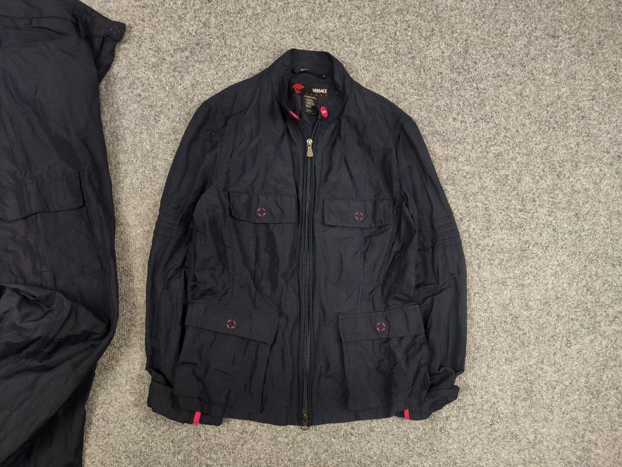 Versace Vintage 90's Versace Sport Jacket x Cargo Pants Nylon Blend Size S / US 4 / IT 40 - 5 Thumbnail