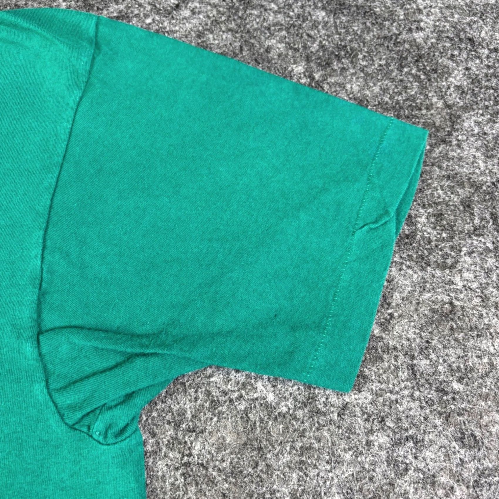 Fruit Of The Loom VINTAGE Fruit of the Loom T-Shirt Teal Green Pocket Tee Mens L 1990s Grunge Short Sleeve Size US L / EU 52-54 / 3 - 7 Thumbnail