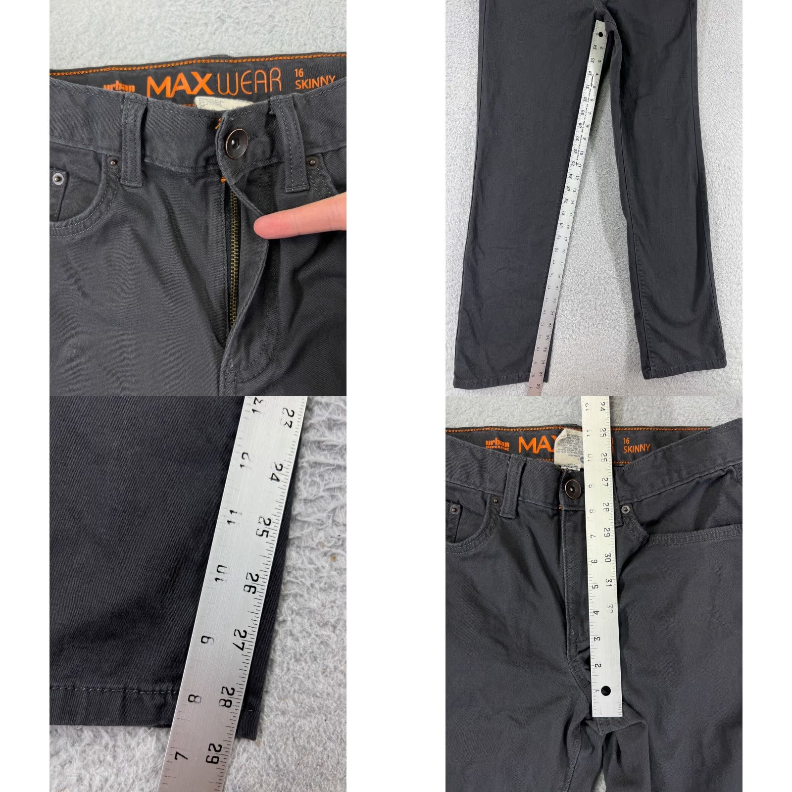Vintage Urban Pipeline Women's Pants Chino Skinny Fit Cotton Blend Gray 2010s Casual Workwear Size 16 Size 38" / US 16 / IT 52 - 8 Thumbnail