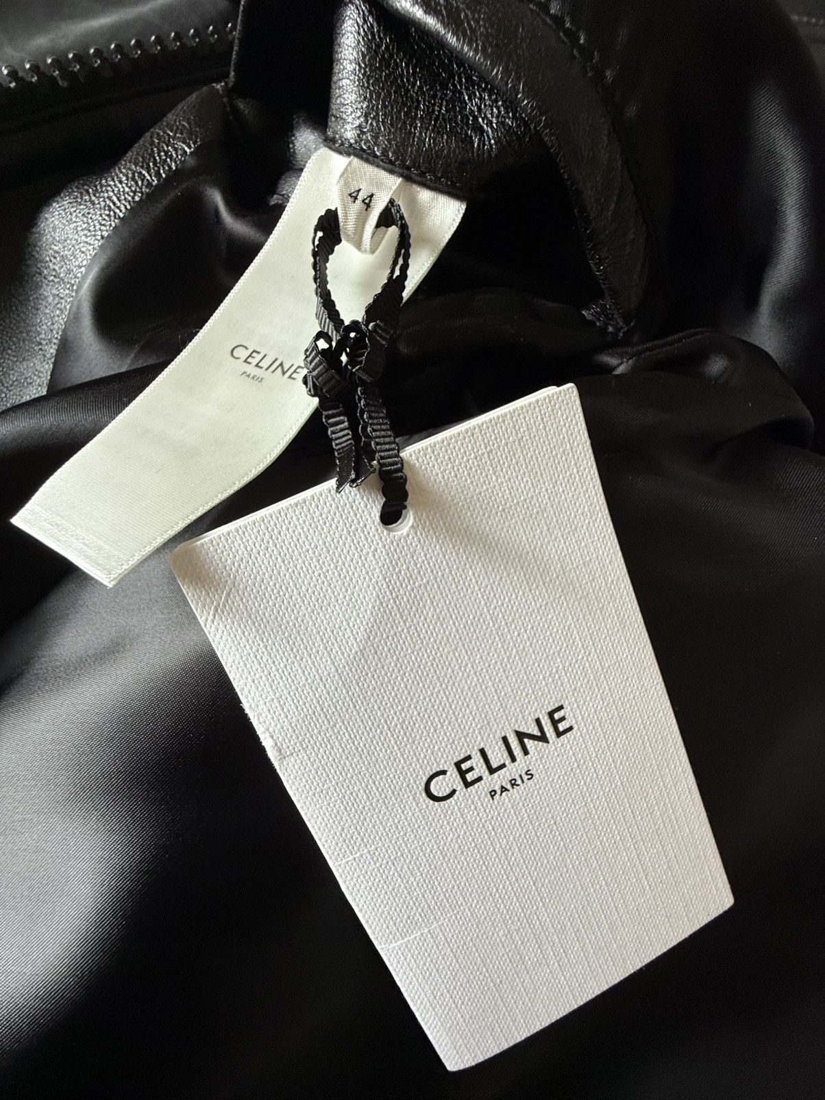 Celine Celine Paul blouson leather aviator jacket Hedi Slimane 44 Size US S / EU 44-46 / 1 - 24 Thumbnail
