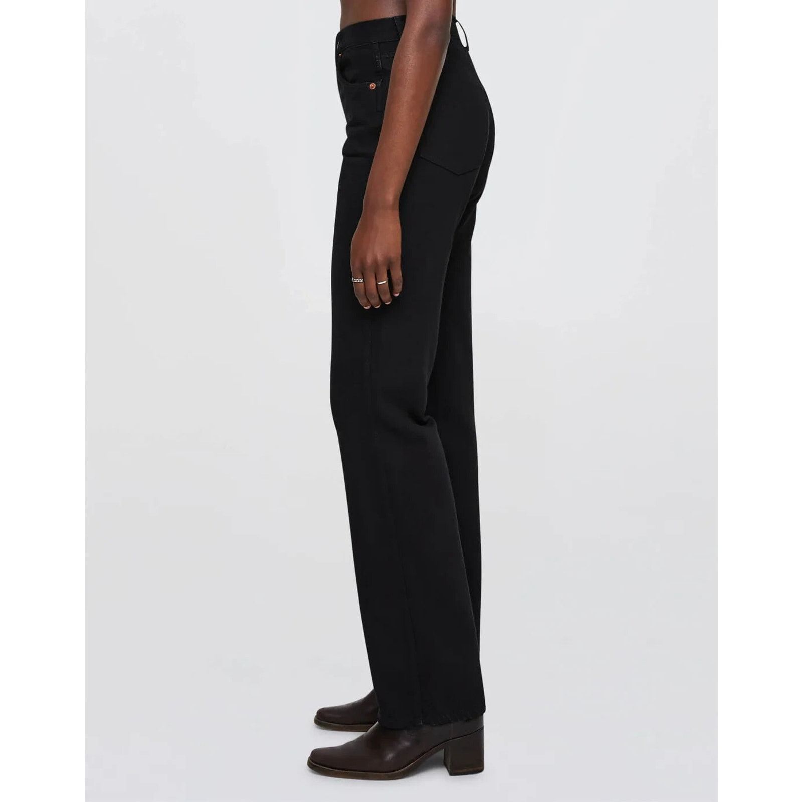 RE/DONE Re/Done Originals Black 90s High Rise Loose Jeans 27 X 27 Size 27" / US 4 / IT 40 - 3 Thumbnail