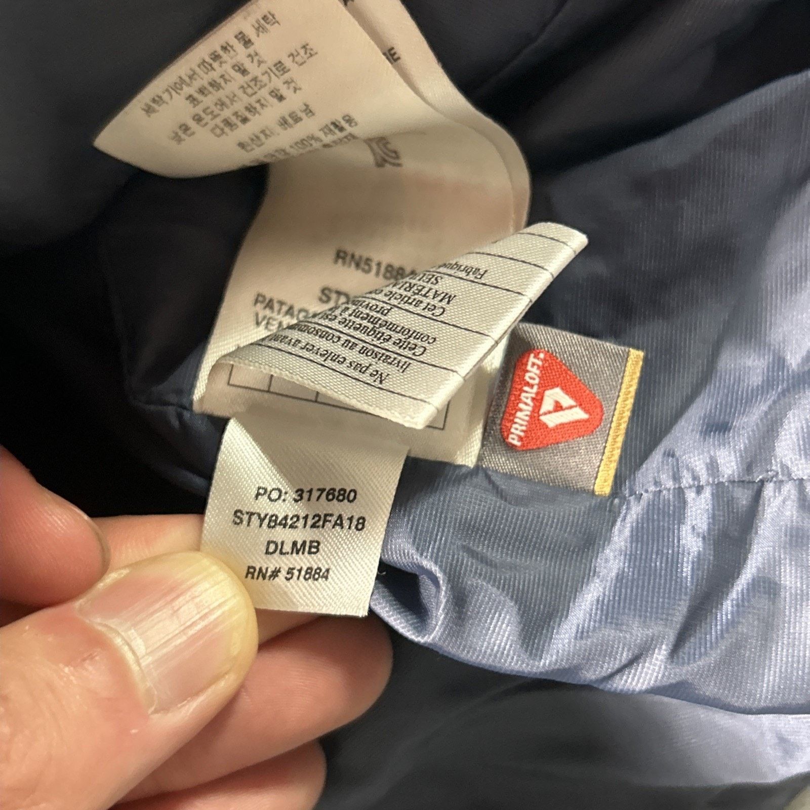 Patagonia Patagonia Nano Puff Jacket Small Navy Quilted Puffer Coat Size US S / EU 44-46 / 1 - 14 Thumbnail