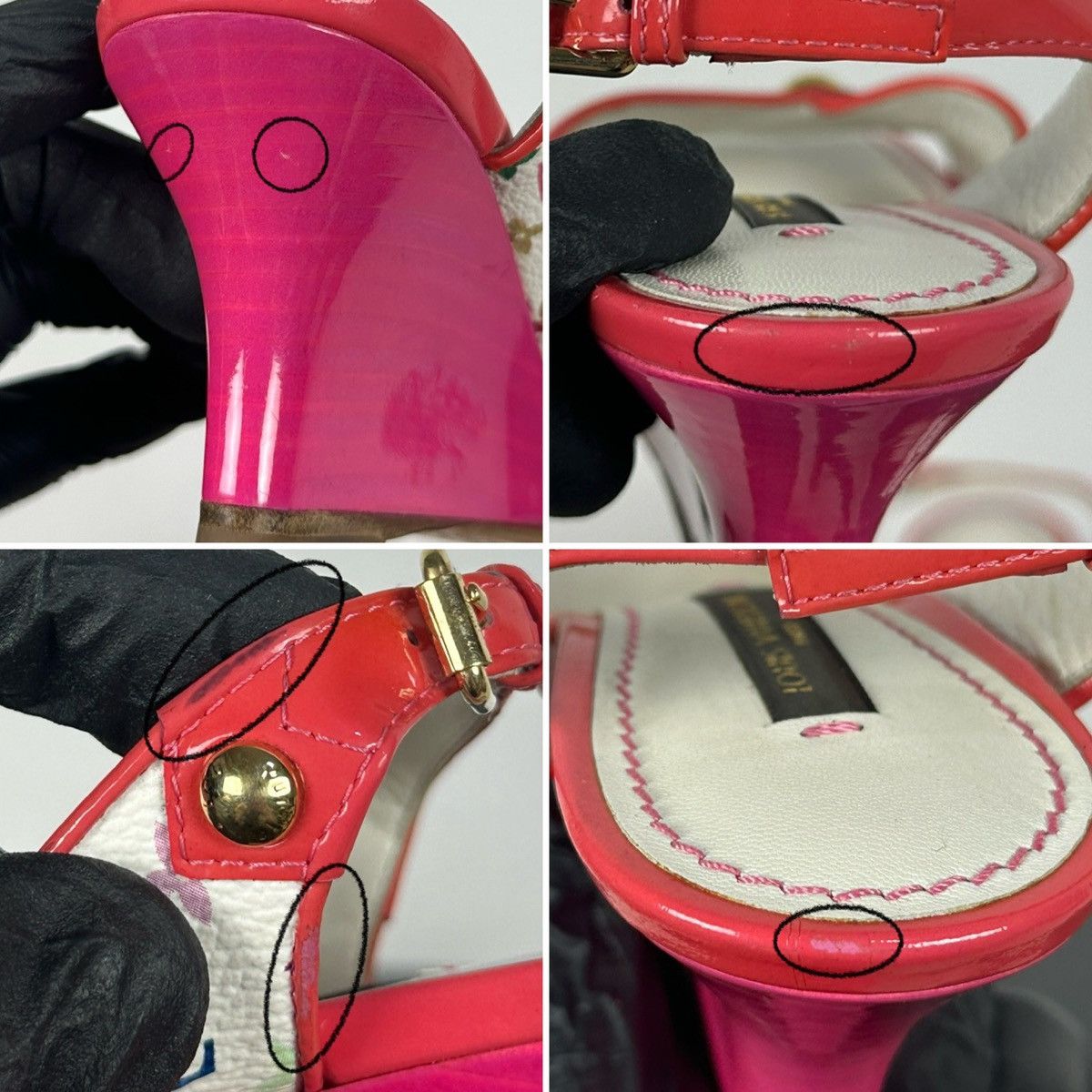Louis Vuitton × Takashi Murakami 2009 Vintage Louis Vuitton x Takashi Murakami Wedge Sandal Size US 4.5 / IT 34.5 - 25 Thumbnail