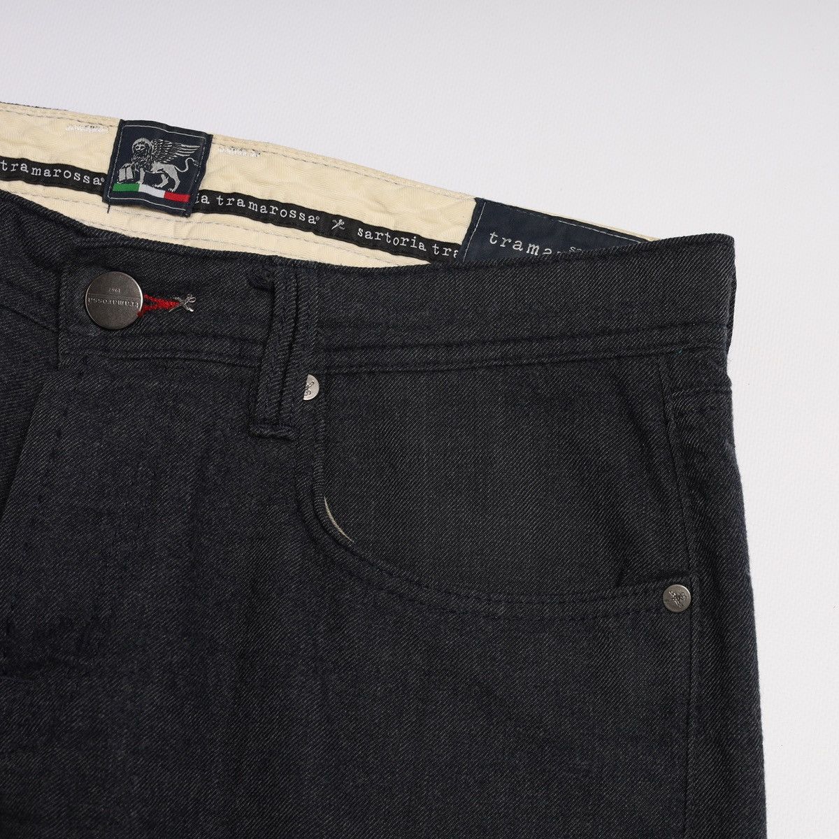 Other Tramarossa Sartoria Italy Dark Grey Wool Pants Trousers 33 Size US 33 - 8 Thumbnail