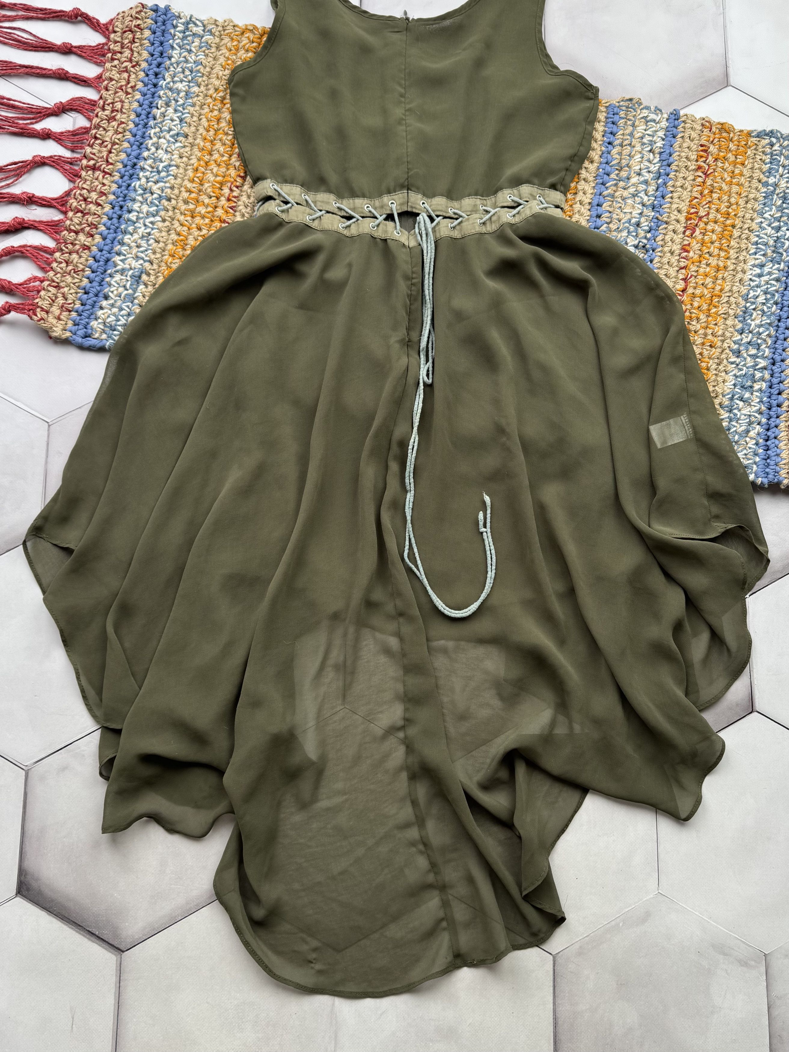 Japanese Brand Vintage Midi Dress Size M / US 6-8 / IT 42-44 - 9 Thumbnail