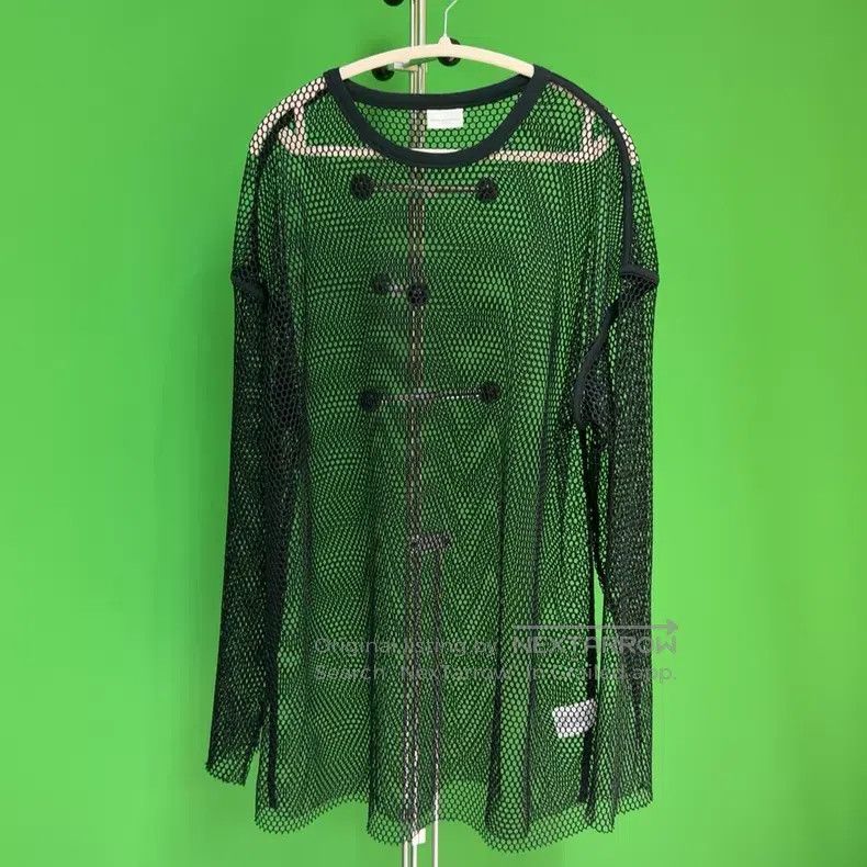 Dries Van Noten Dries Van Noten See-through Honeycomb Mesh Long Sleeve Top Size M / US 6-8 / IT 42-44 - 1 Thumbnail