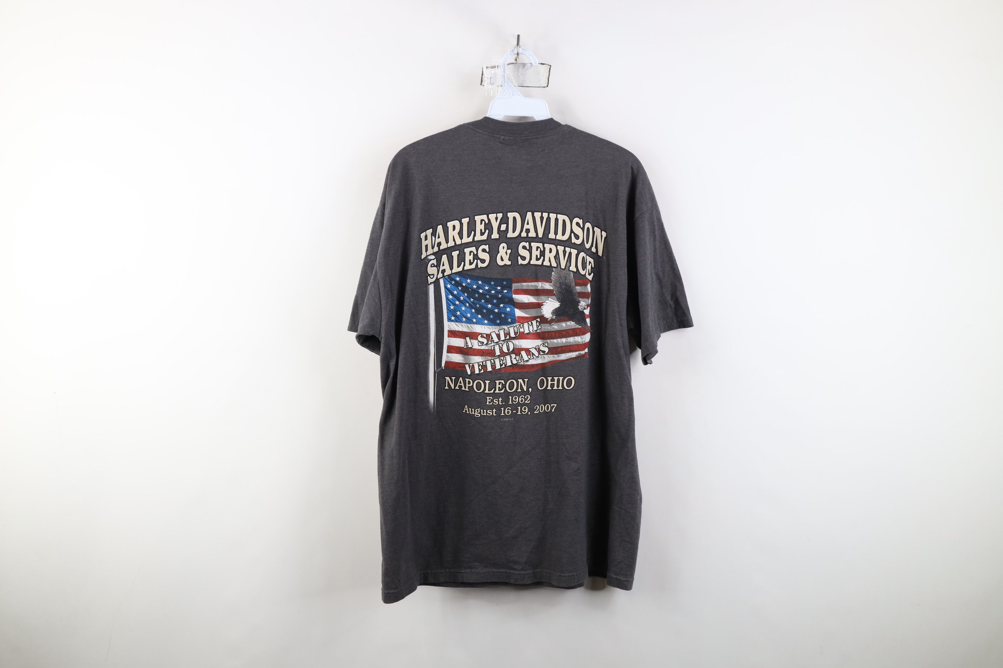 Harley Davidson Vintage Y2K Harley Davidson Ride of Pride T-Shirt Gray USA Size US L / EU 52-54 / 3 - 13 Thumbnail