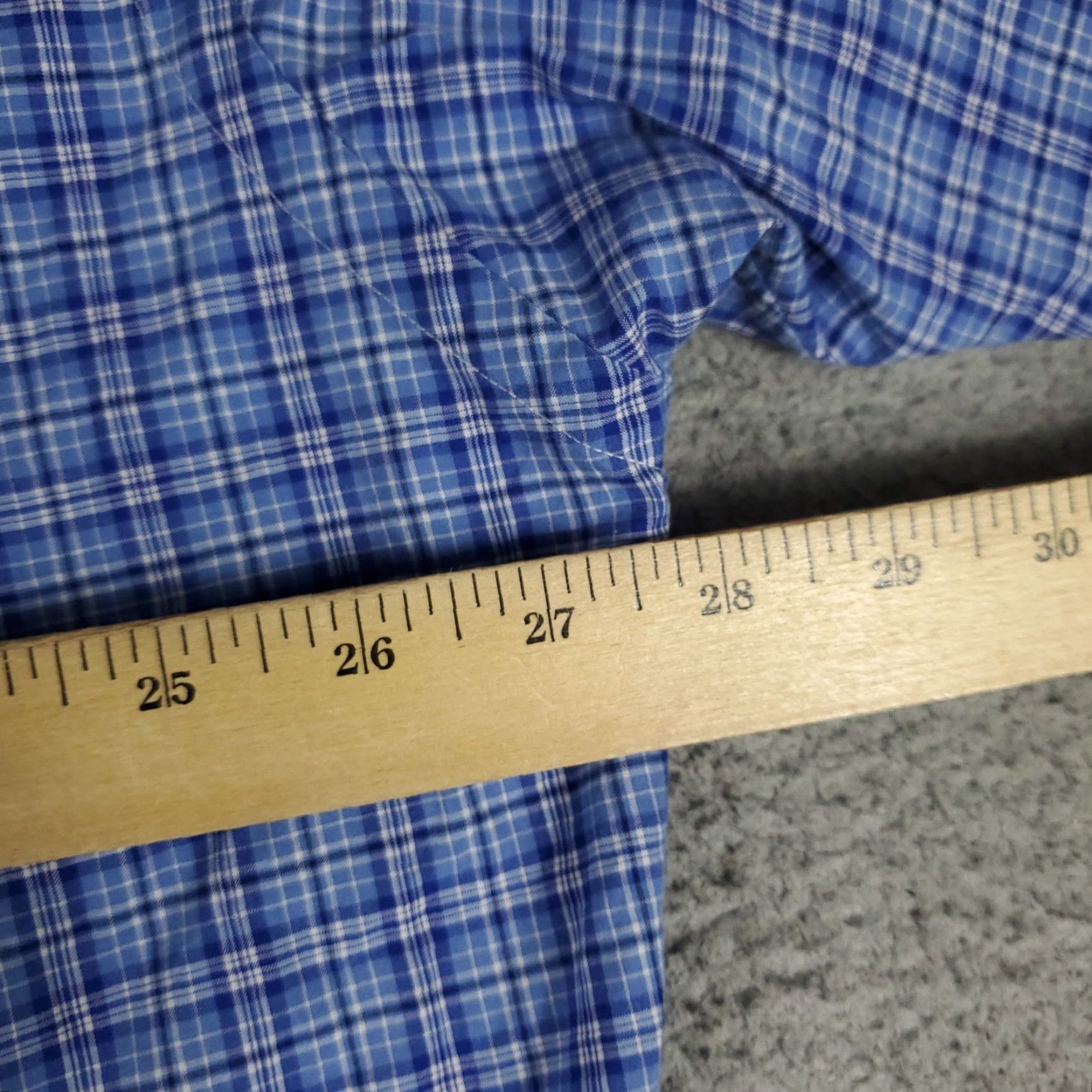 Ralph Lauren Ralph Lauren Shirt Mens XL Blue Plaid Button-Up Short Sleeve Polo Style Button-Down Collar/Logo - Classic American Preppy Modern Shirt Size US XL / EU 56 / 4 - 5 Thumbnail