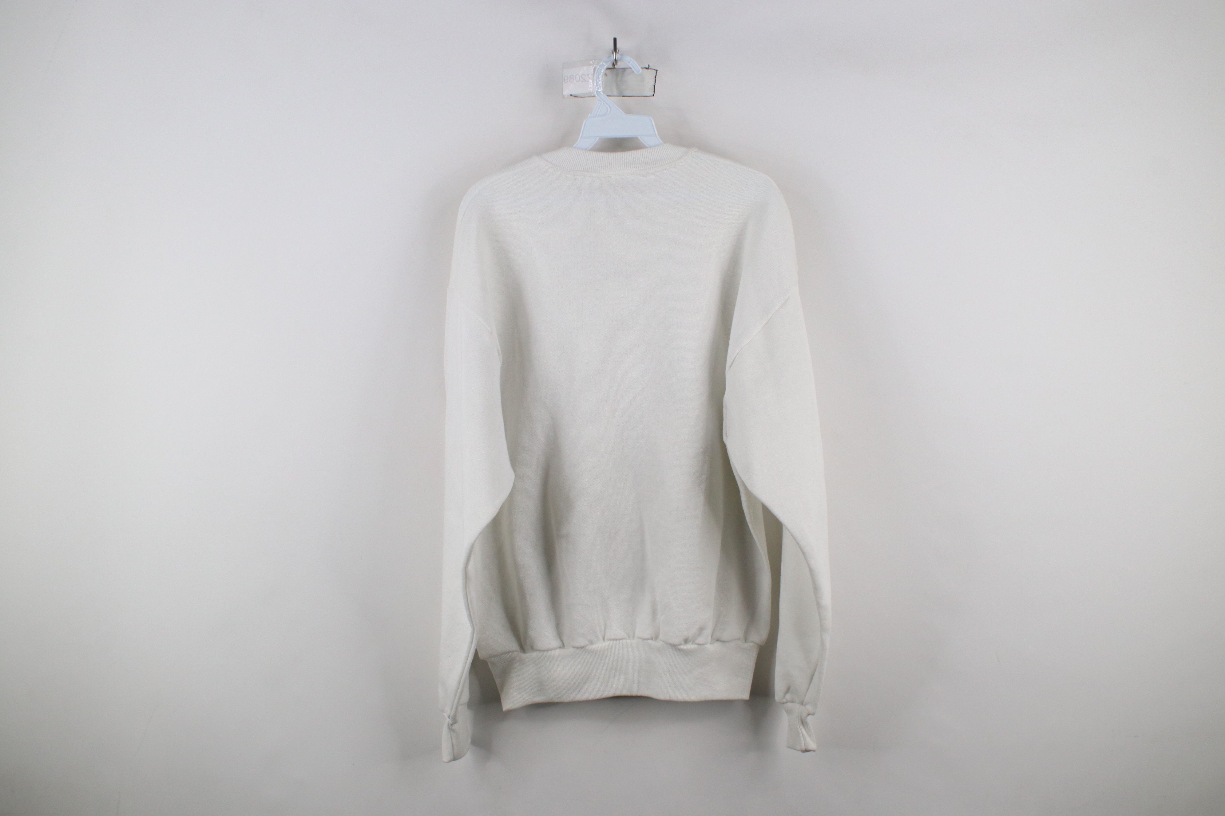 Vintage Vintage 90s Streetwear Blank Crewneck Sweatshirt White Size US M / EU 48-50 / 2 - 8 Thumbnail