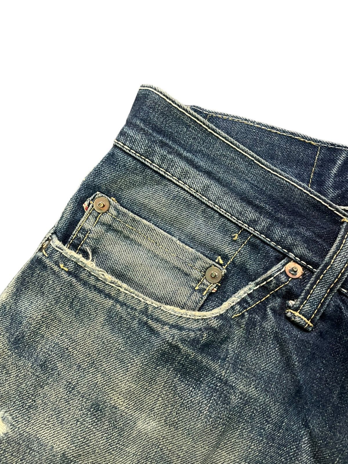 Japanese Brand Subciety Selvedge Distresed Denim Size US 34 / EU 50 - 7 Thumbnail