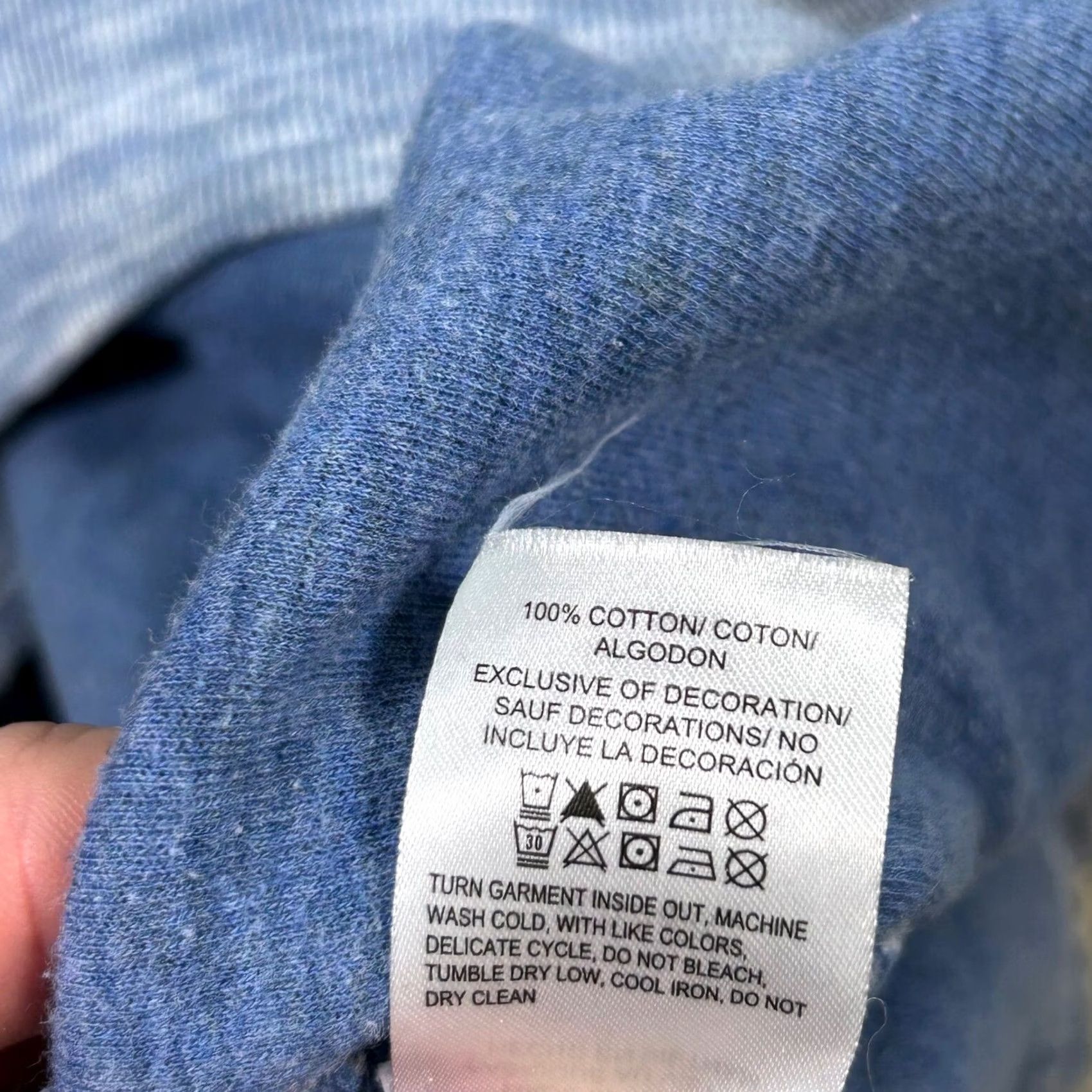 Lucky Brand Lucky Brand Henley Shirt Long Sleeve Raglan Knit Top Blue Womens XL Size XL / US 12-14 / IT 48-50 - 6 Thumbnail