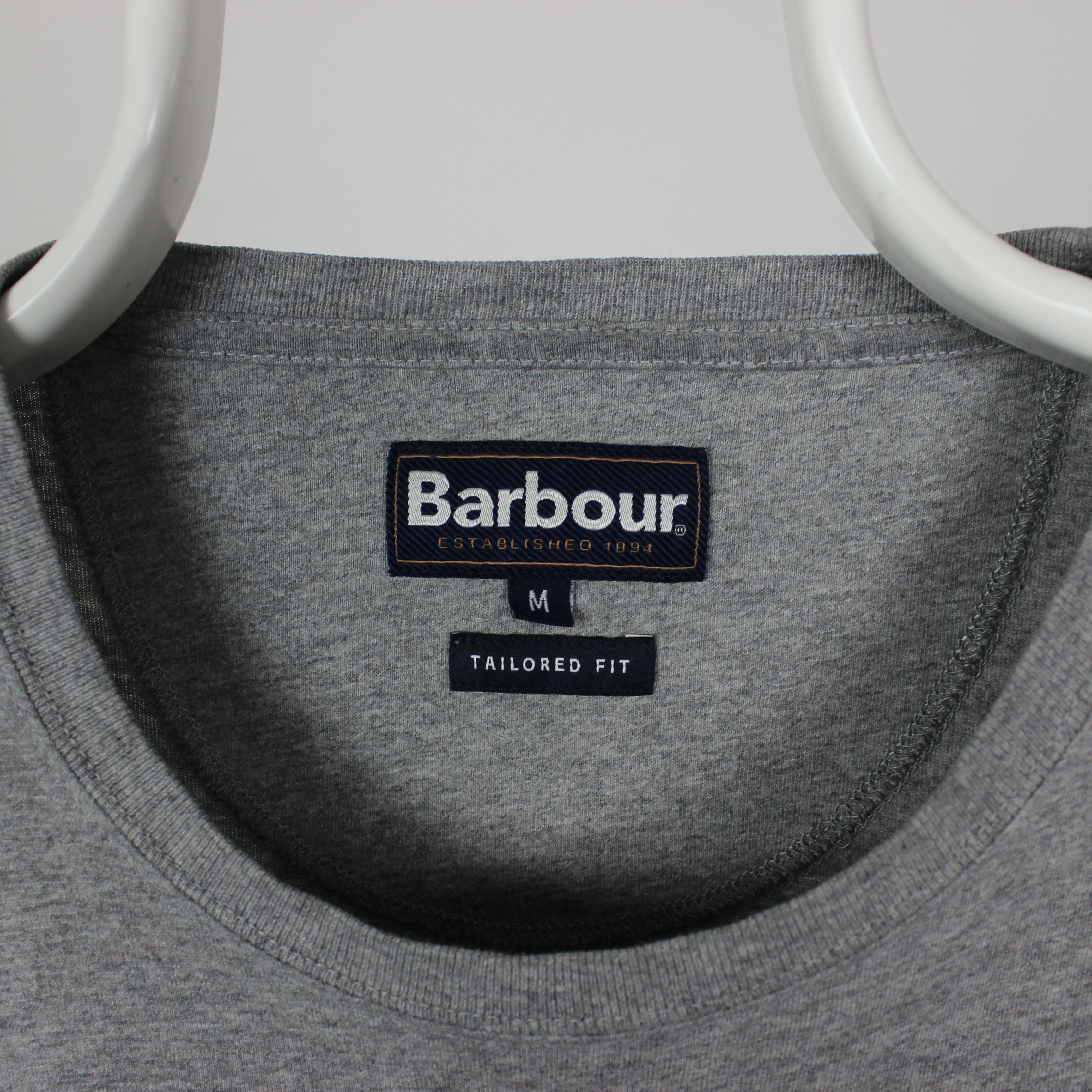 Barbour Barbour t shirt big logo centr gray cotton M Size US M / EU 48-50 / 2 - 3 Thumbnail