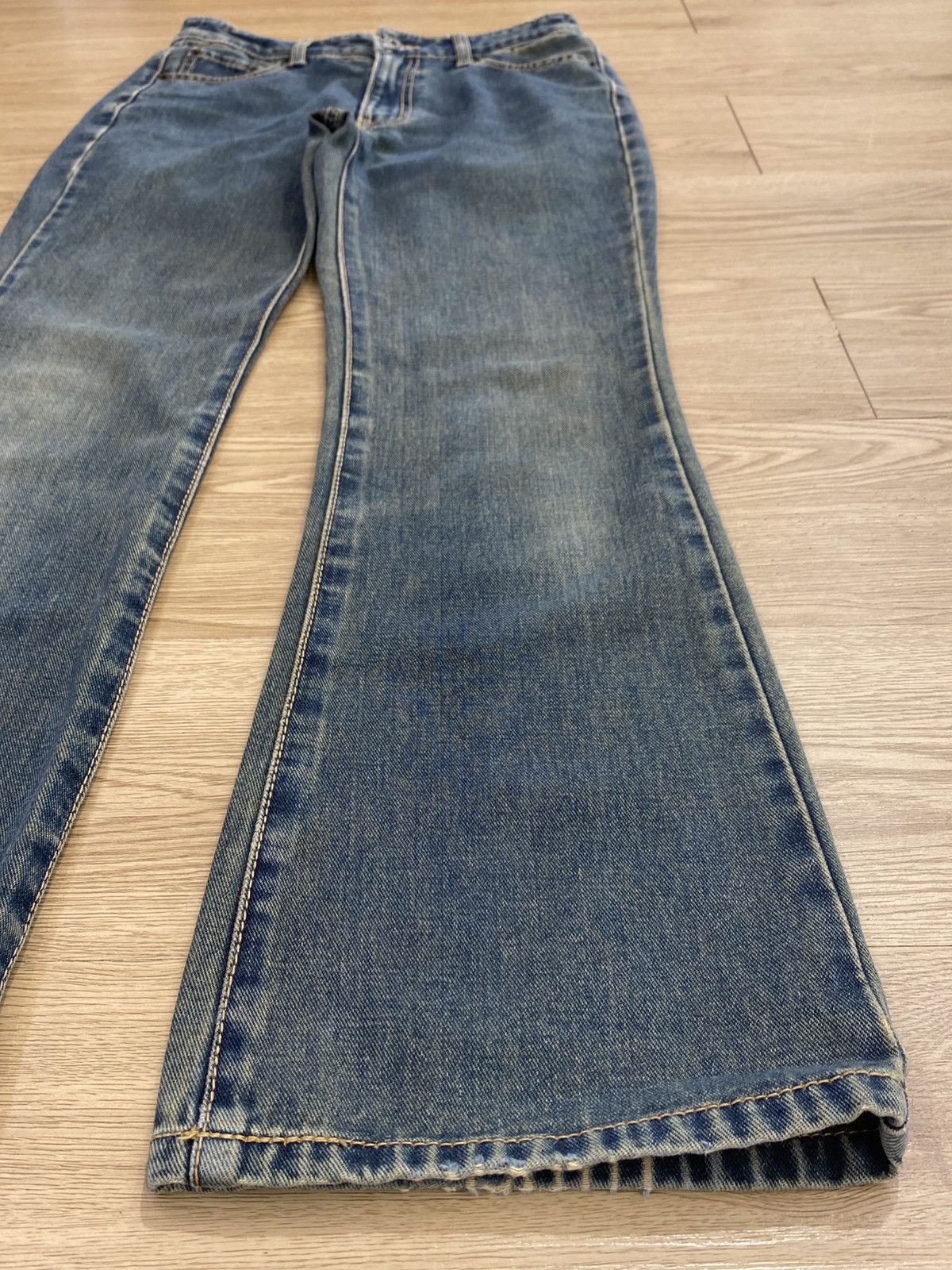 Japanese Brand Japanese Brand Grunge Flare Jeans Size US 28 / EU 44 - 6 Thumbnail