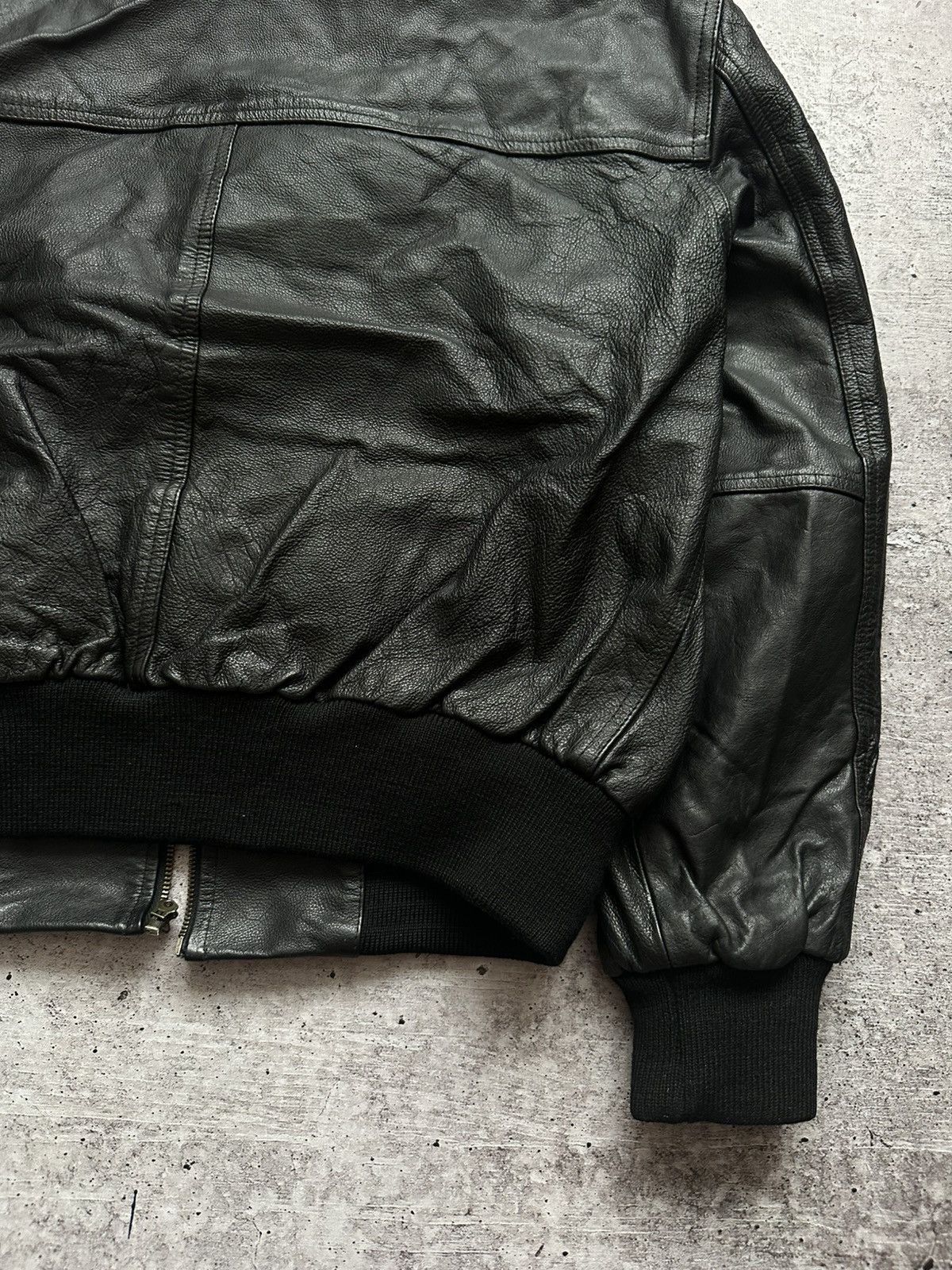 Vintage Vintage U-boot by Riccardo Leather Bomber Jacket Size US L / EU 52-54 / 3 - 17 Thumbnail