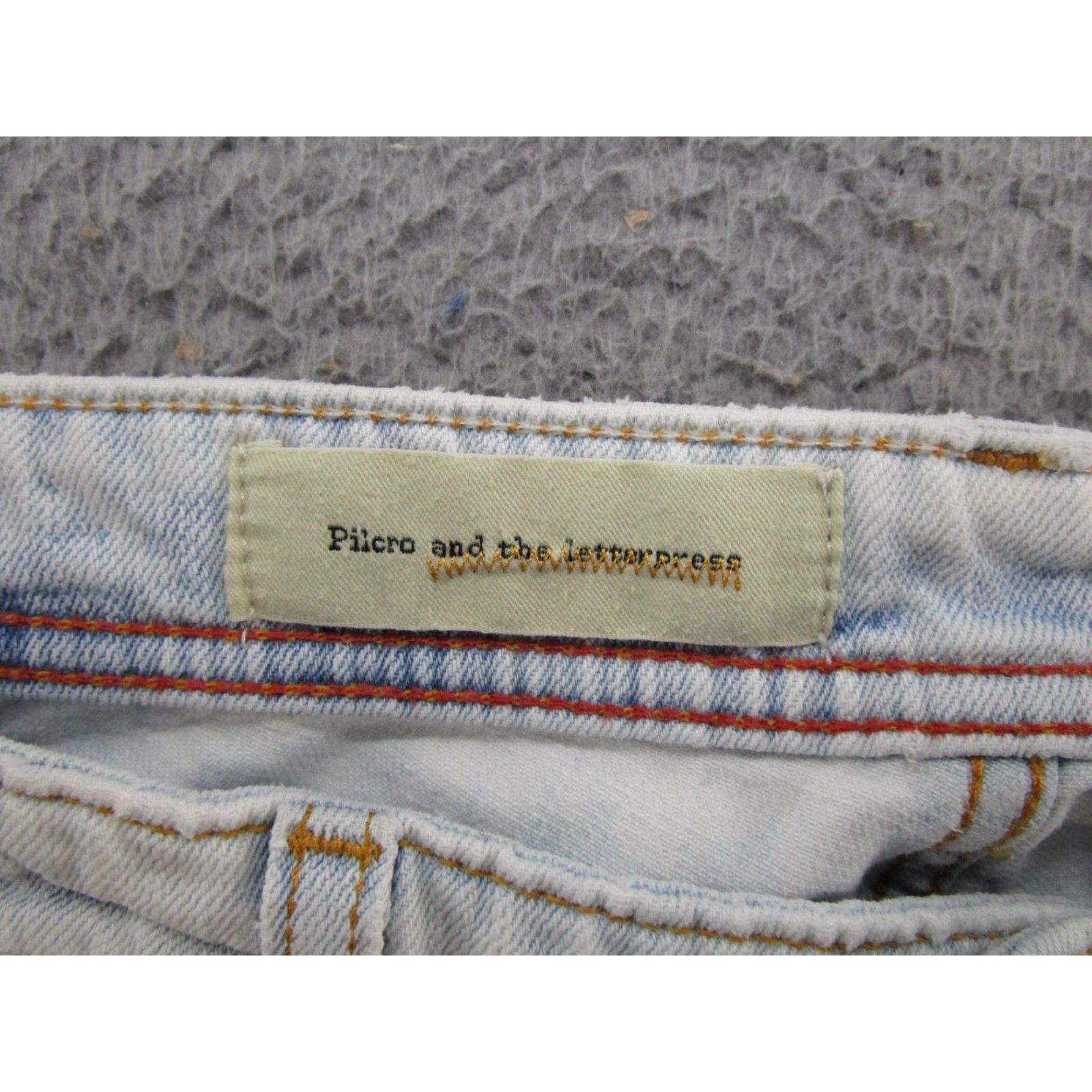 Anthropologie Anthropologie Jeans Women Distressed Straight Leg SZ 34 Blue Pilcro and the Letterpress Size 24" / US 00 / IT 34 - 4 Thumbnail