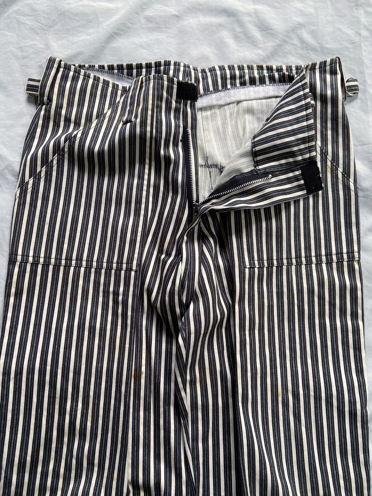 14th Addiction JAPANESE UKNOWN BRAND STRIPED PUNK STYLE PANTS Size US 34 / EU 50 - 5 Thumbnail