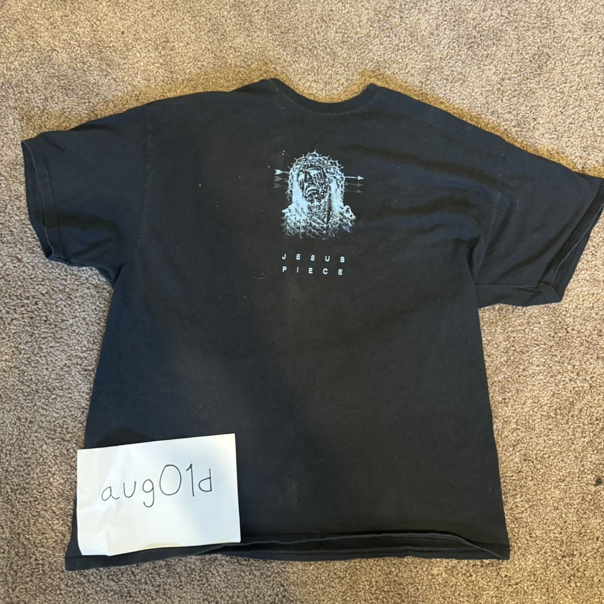 Gildan jesus piece 'a raging mind offers no peace' t shirt - black Size US XL / EU 56 / 4 - 1 Thumbnail