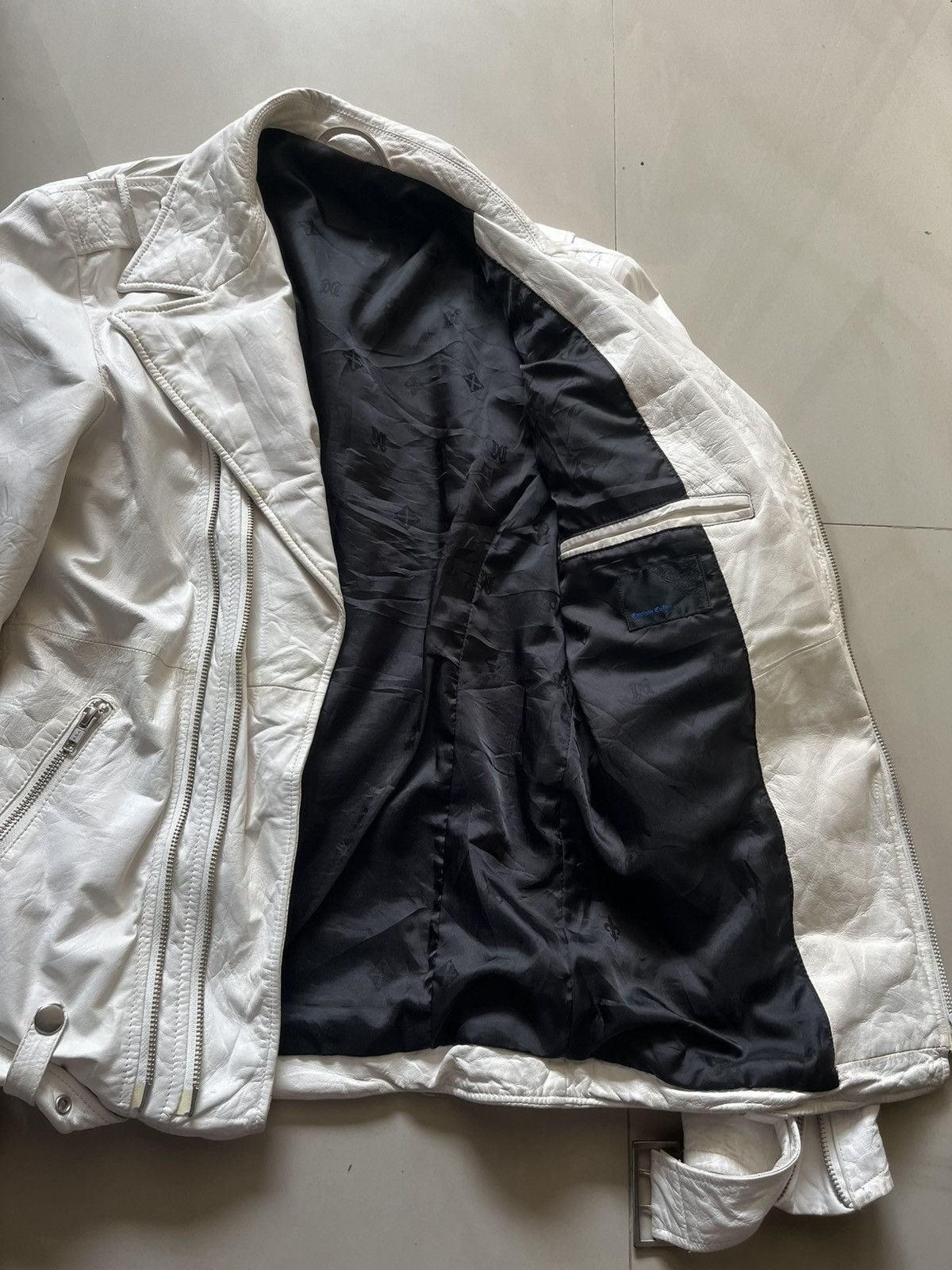 Japanese Brand Custom Culture white leather jacket Size US M / EU 48-50 / 2 - 13 Thumbnail