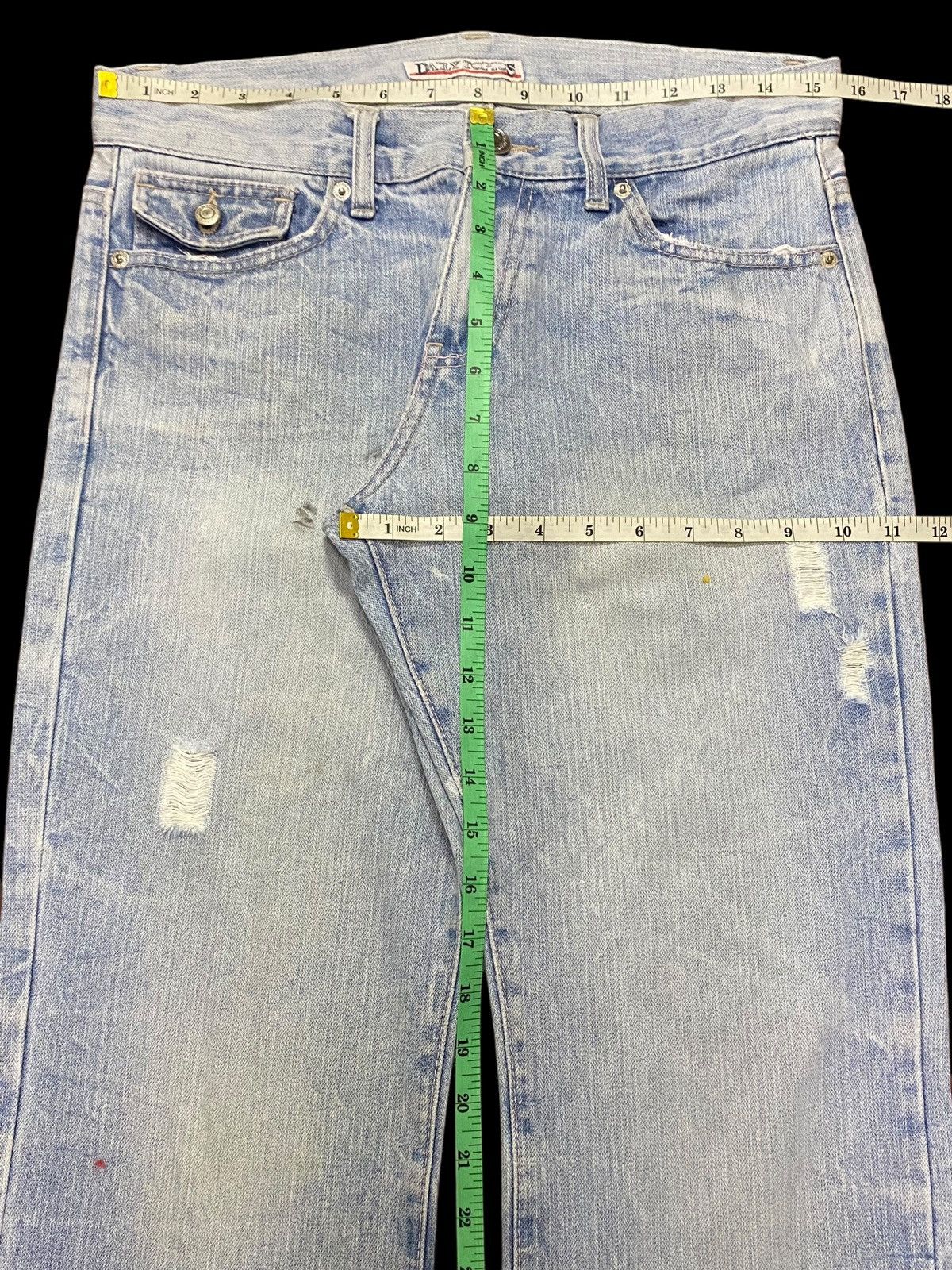 Japanese Brand Vintage Japanese Brands Faded Thunder Bootcut Jeans Size US 31 - 12 Thumbnail