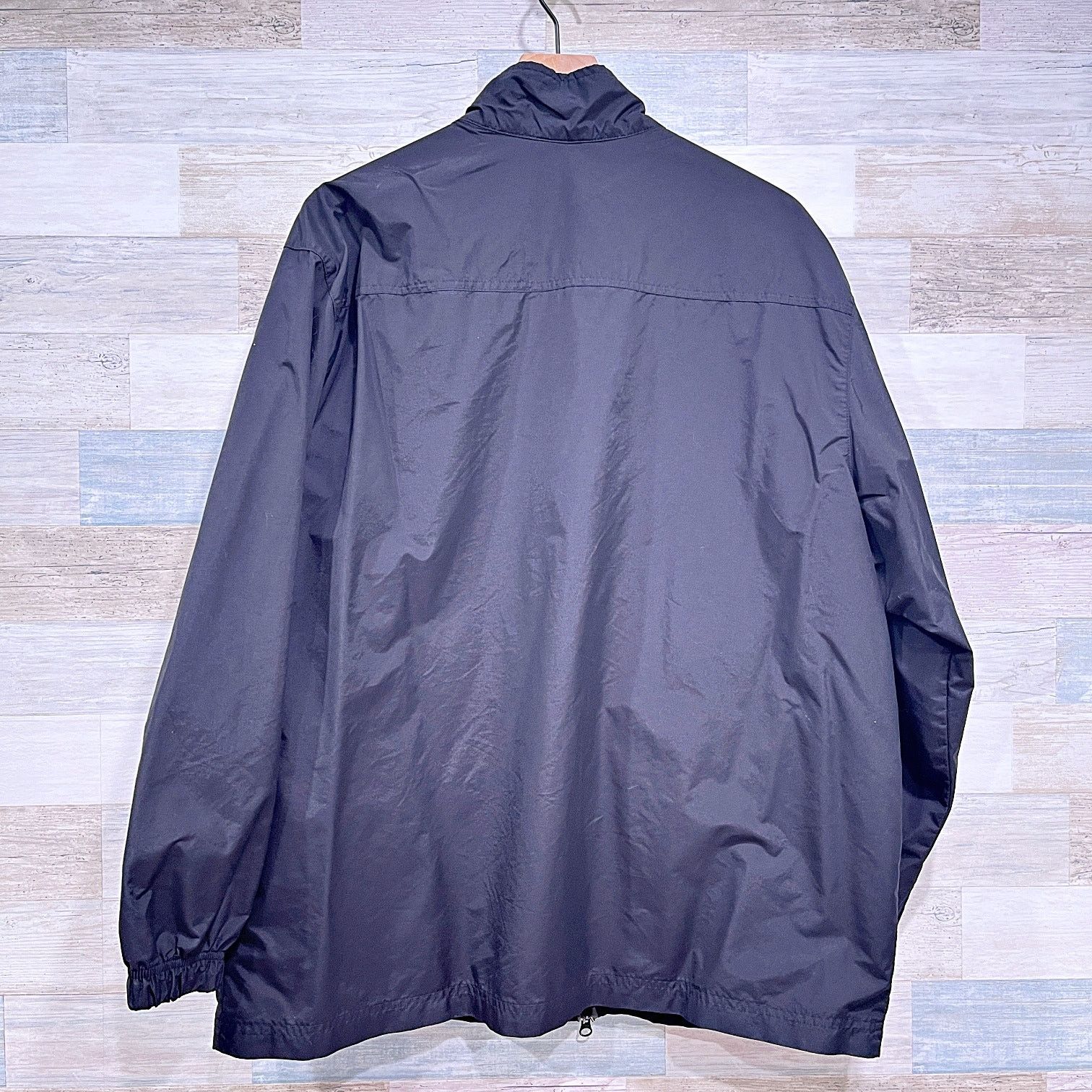 Nike Nike Vintage 90s Windbreaker Track Jacket Black Zip Mens L Size US L / EU 52-54 / 3 - 4 Thumbnail