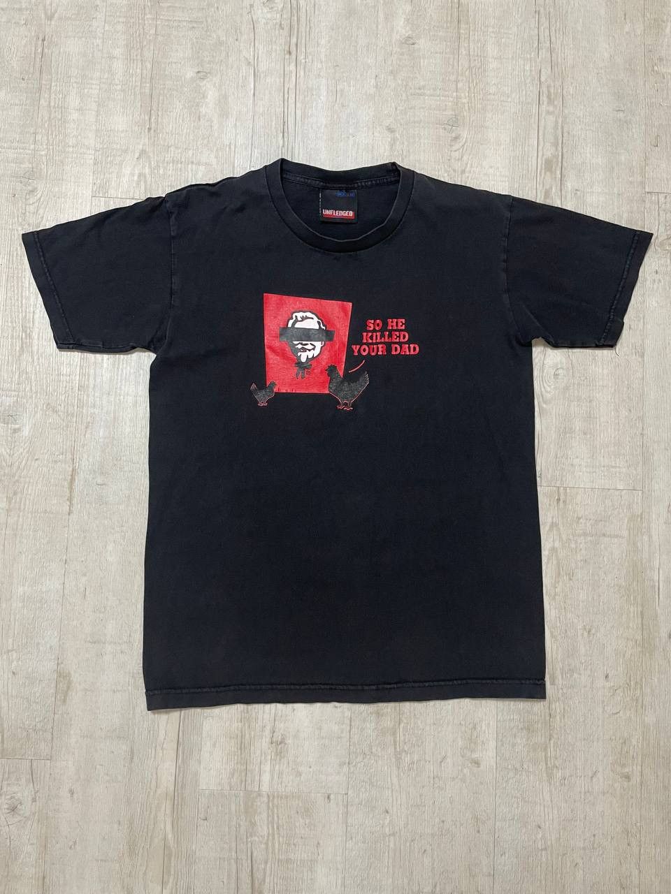 Vintage Unfledged so he killed your ded vintage black t-shirt M-L sz Size US L / EU 52-54 / 3 - 1 Thumbnail