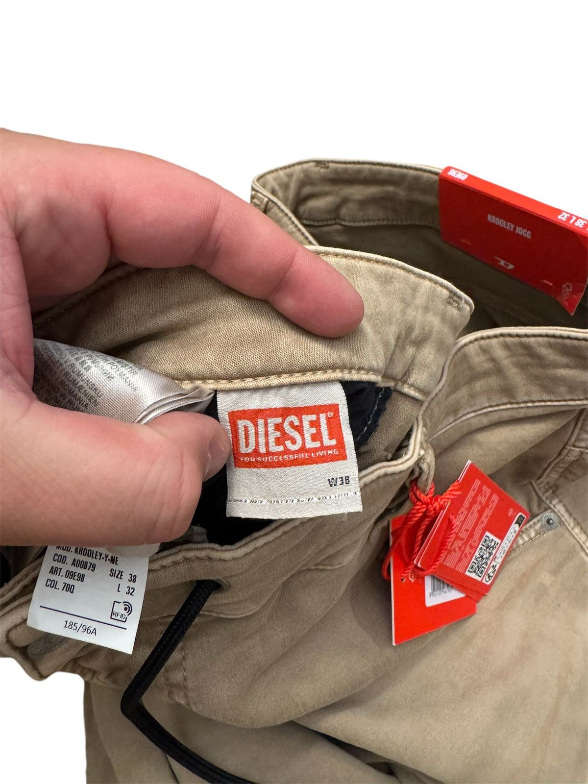Diesel 🔥375$ Diesel Krooley-Y-NE-L Sweat Jeans/Diesel Krooley Jeans Size US 38 / EU 54 - 9 Thumbnail