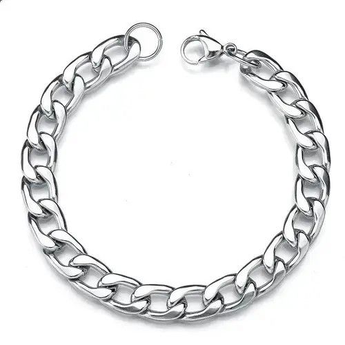 Jewelry Cuban Chain Bracelet 20cm Size ONE SIZE - 4 Thumbnail