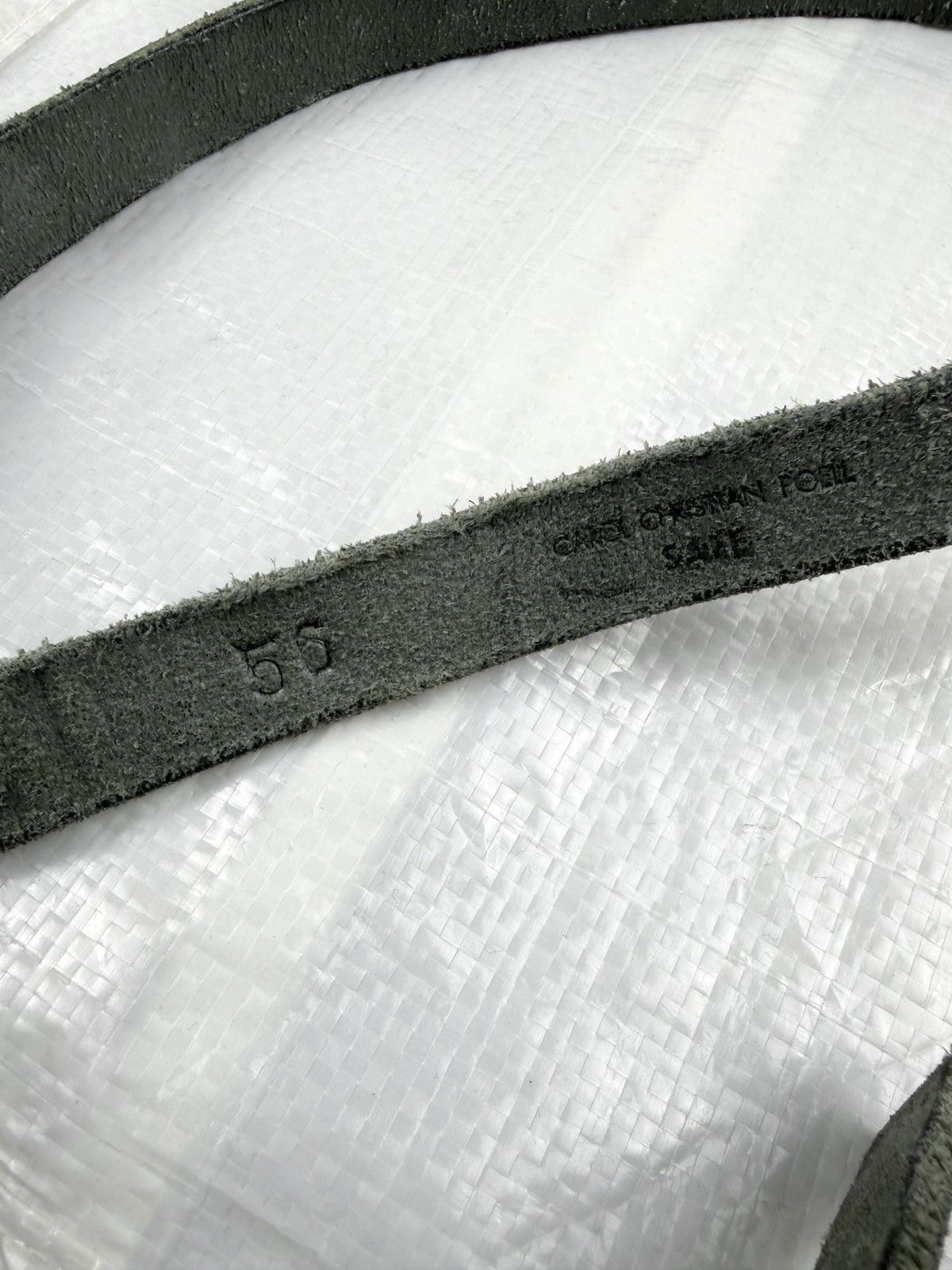 Carol Christian Poell Carol Christian Poell Diverging Buckle Leather Belt SAFE Size ONE SIZE - 7 Thumbnail