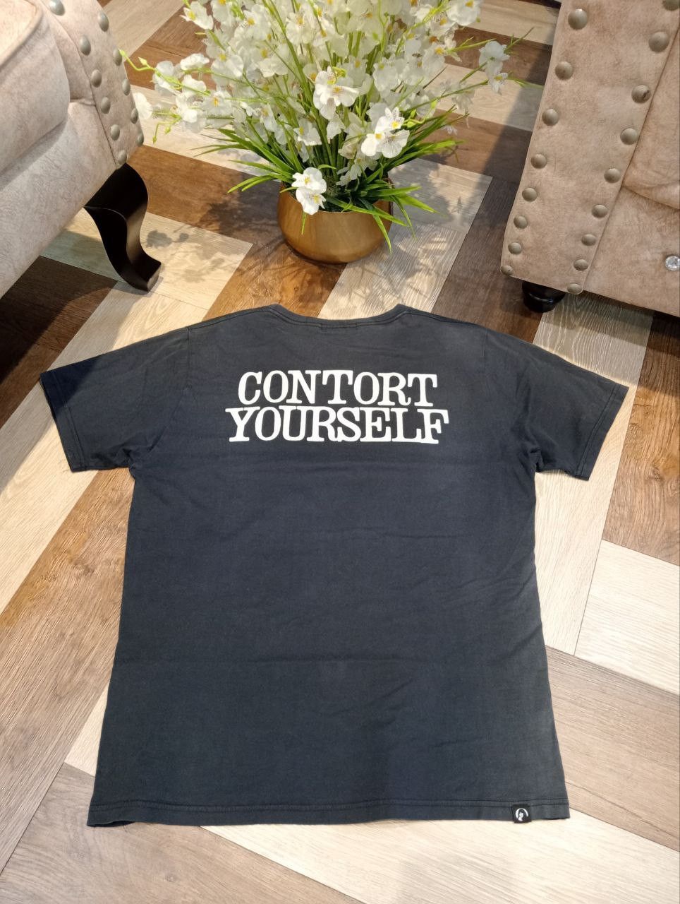 Hysteric Glamour VTG HYSTERIC GLAMOUR CONTORT YOURSELF T-SHIRT - FADED BLACK Size US L / EU 52-54 / 3 - 6 Thumbnail