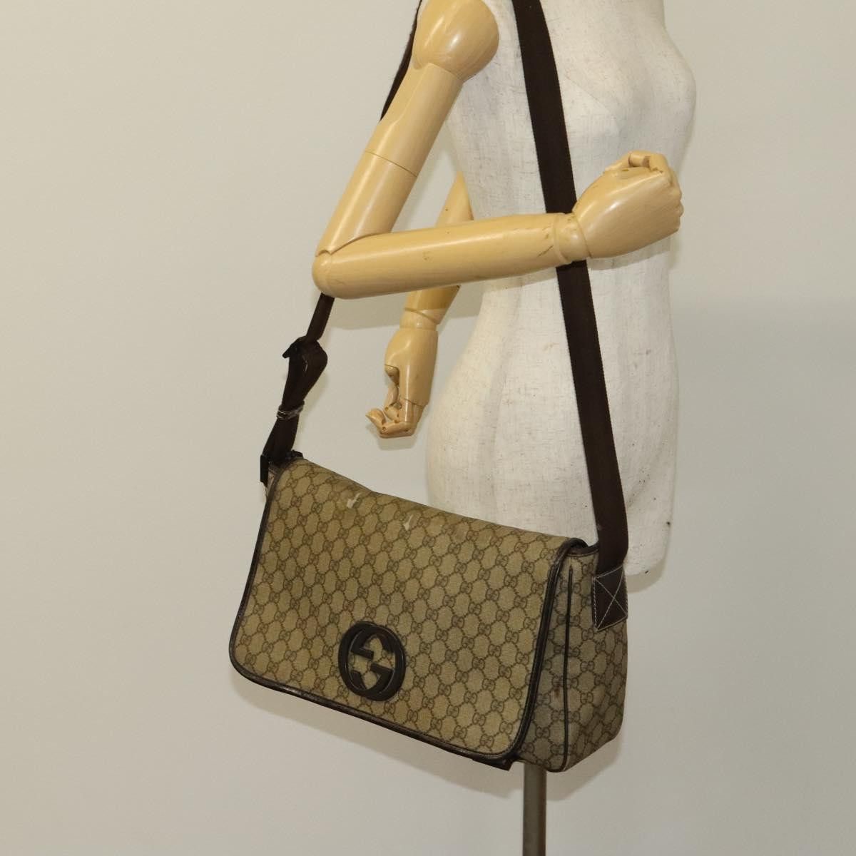 Gucci GUCCI GG Supreme Shoulder Bag Pvc Beige Silver Size ONE SIZE - 23 Thumbnail