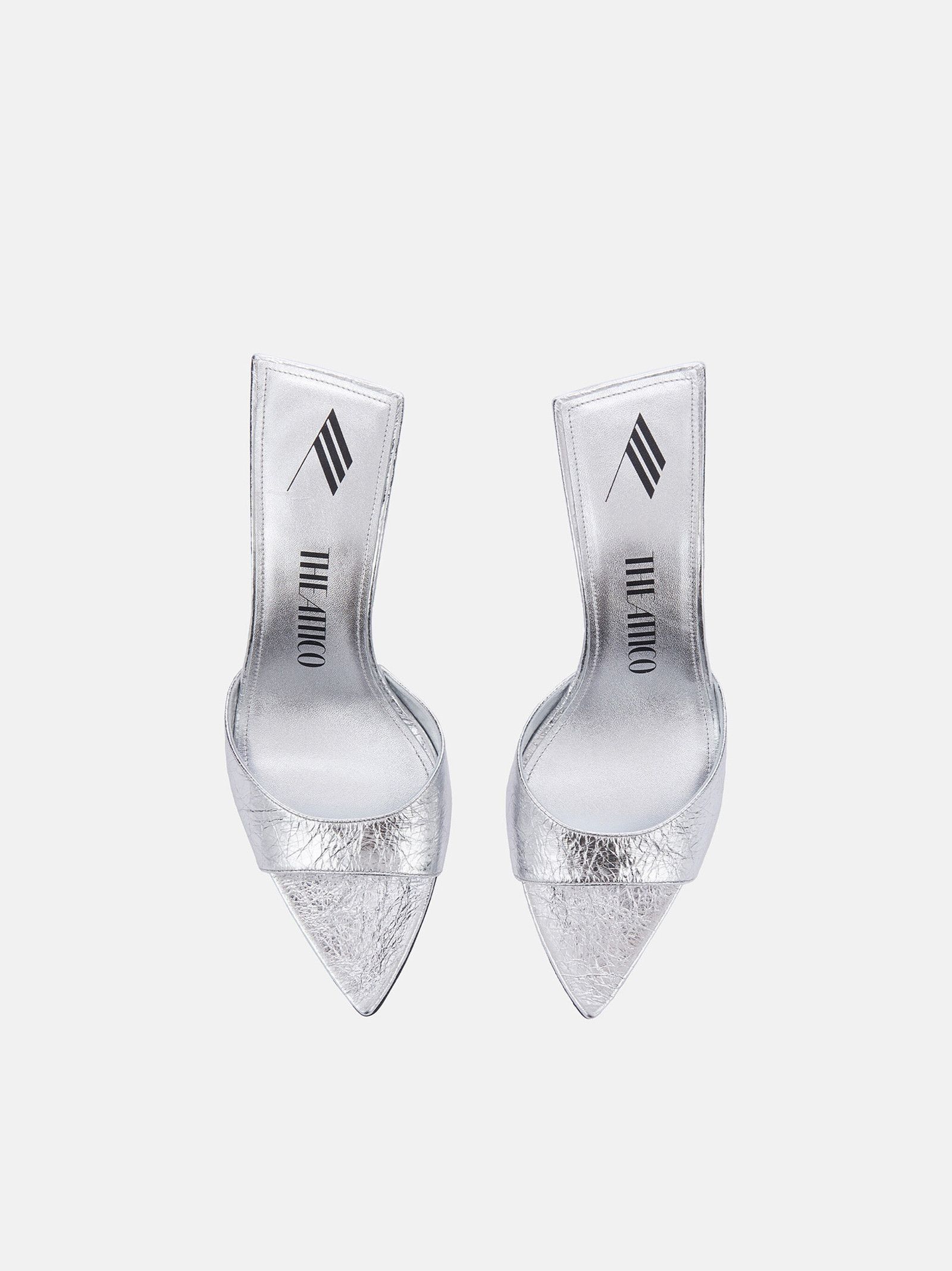 The Attico o1mle0526 Bes Mini Mules in Silver Size US 7 / IT 37 - 4 Thumbnail