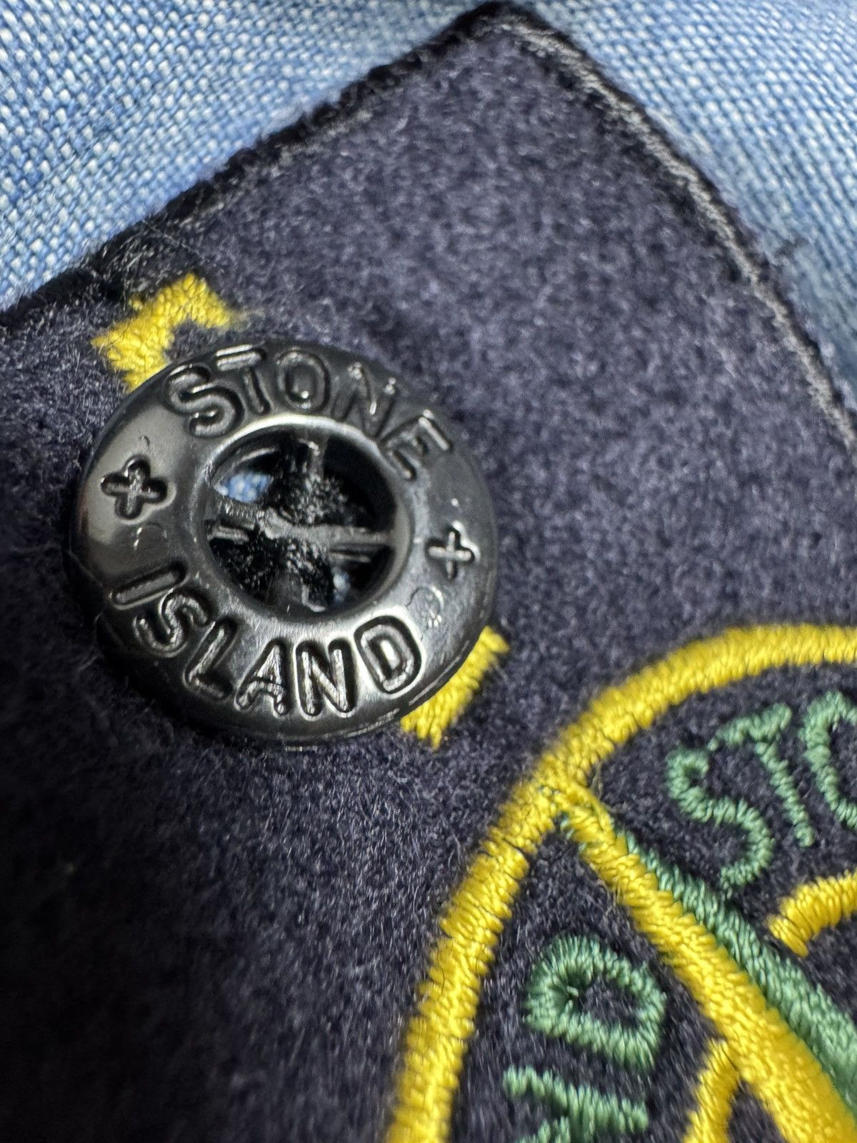 Stone Island Stone Island Luxury Button Up Shirt Patch Size XL Size US XL / EU 56 / 4 - 10 Thumbnail