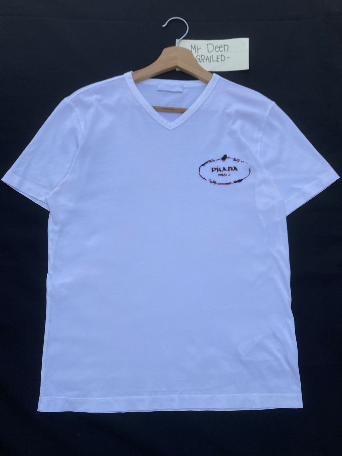 Prada Rare PRADA Man V Neck Tshirt Size US S / EU 44-46 / 1 - 4 Thumbnail