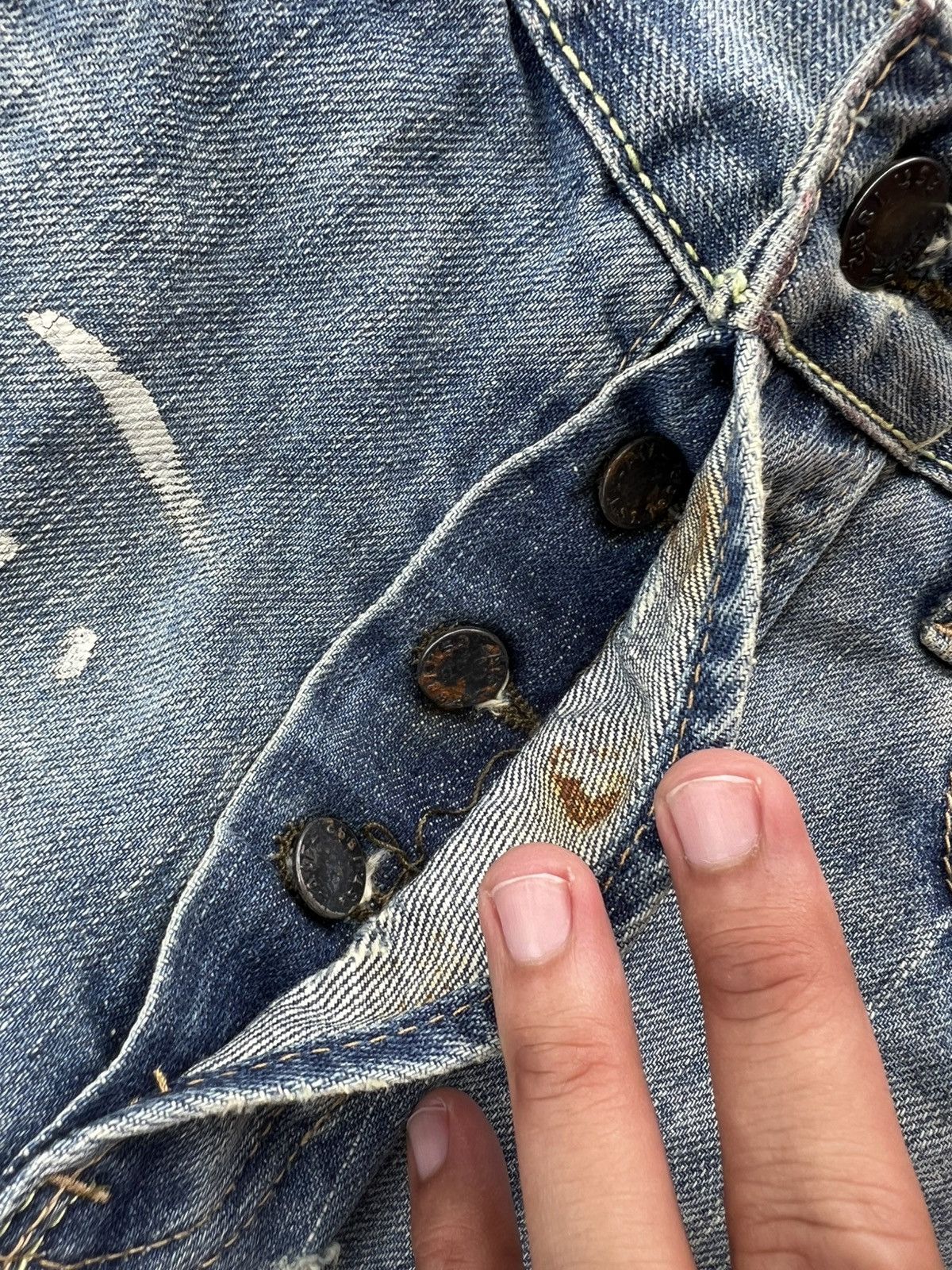 Abercrombie & Fitch × If Six Was Nine × Japanese Brand 💥Flare💥Vintage Abercrombie & Fitch Distress Jean Size US 31 - 12 Thumbnail