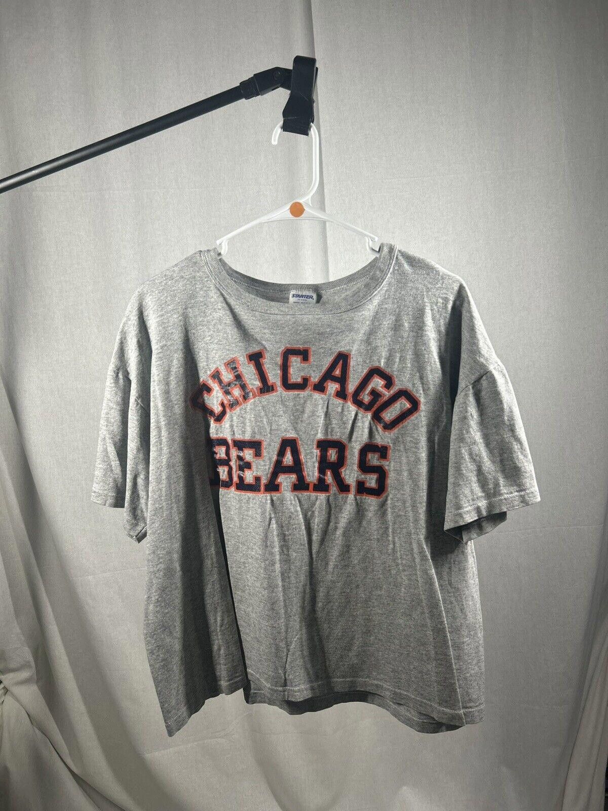 Starter Vintage 80s 90s NFL Starter Chicago Bears Gray T Shirt Size ONE SIZE - 1 Thumbnail