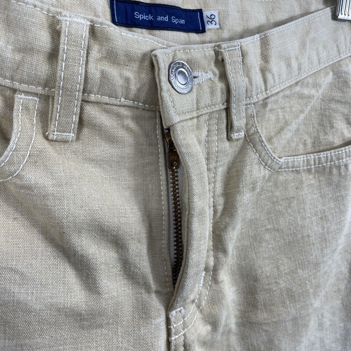 Designer × Japanese Brand × Vintage Vintage Japanese Brand Spick and Span Wide Leg Pants Size 28" / US 6 / IT 42 - 9 Thumbnail