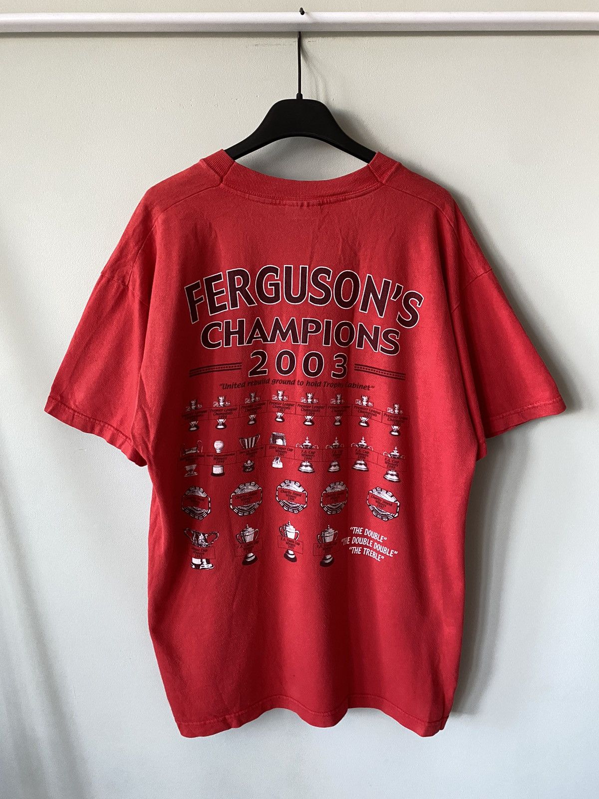 Vintage 2003 Manchester United Ferguson’s Champion cup t shirt Size US L / EU 52-54 / 3 - 2 Thumbnail