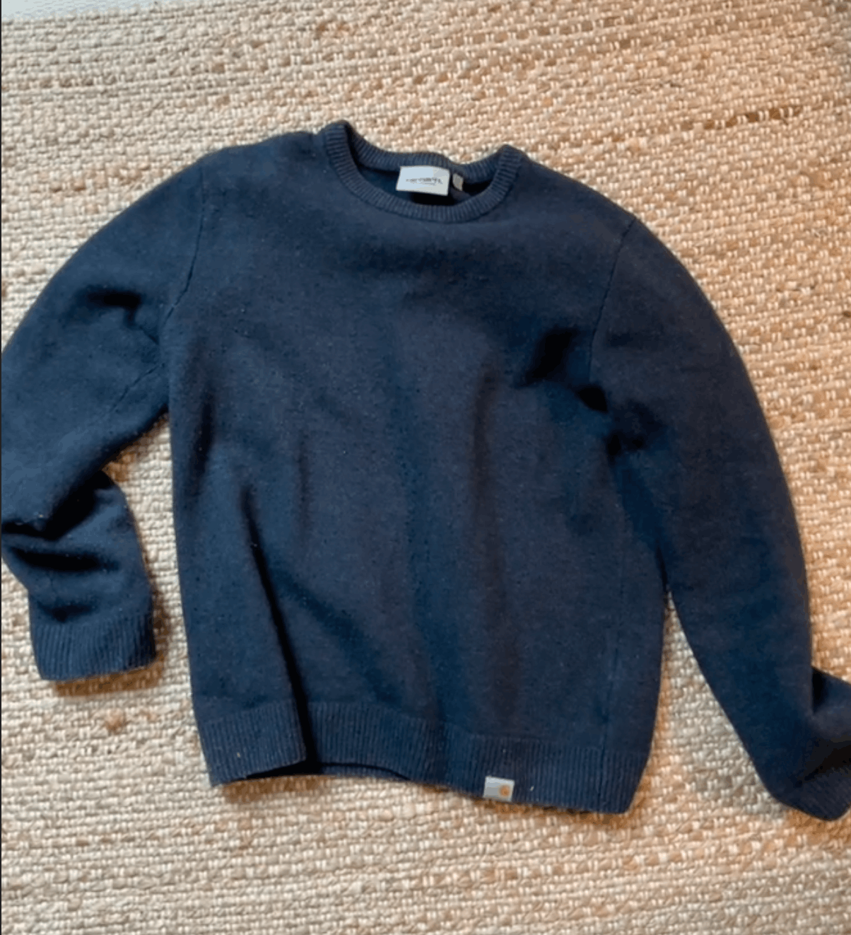 Carhartt Wip Carhartt WIP "Allen" Knit Navy Sweater Size US L / EU 52-54 / 3 - 1 Preview