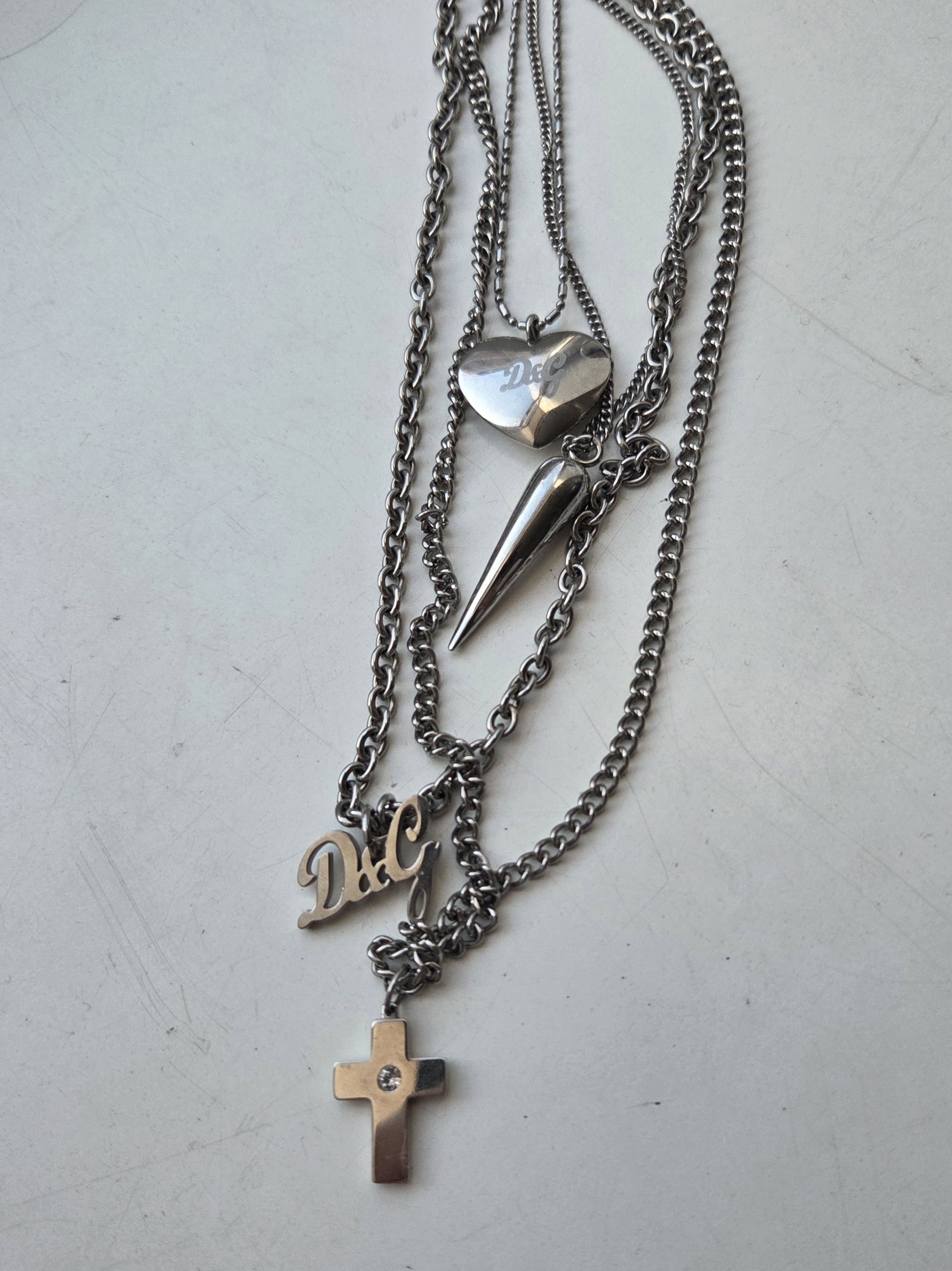 Dolce & Gabbana Dolce & Gabbana quadruple chain necklace Size ONE SIZE - 2 Thumbnail