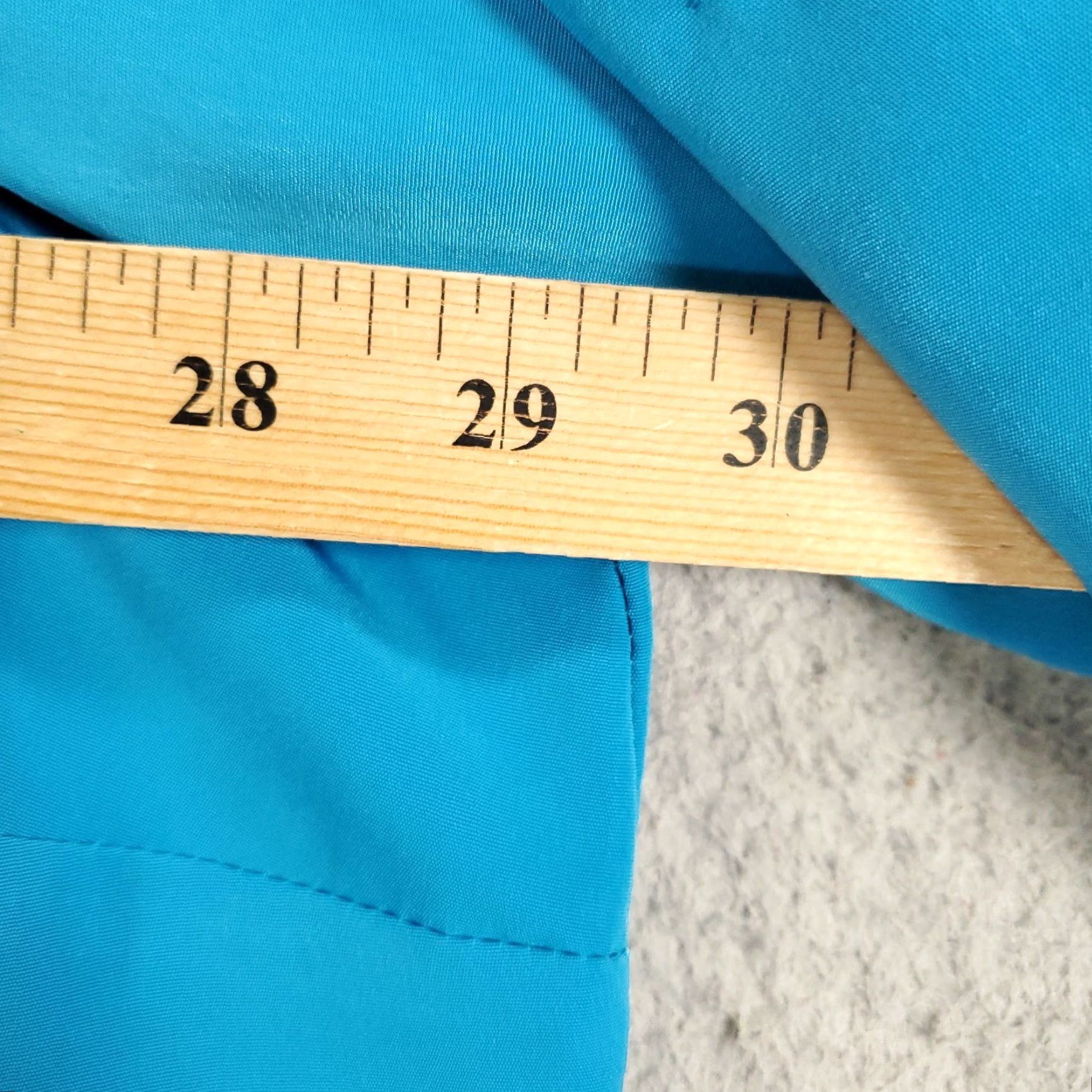 Vintage Susan Graver Blouse Womens 3X Blue Button Up Roll Tab Sleeve Pockets Flap Pockets? Size XXL / US 16-18 / IT 52-54 - 4 Thumbnail